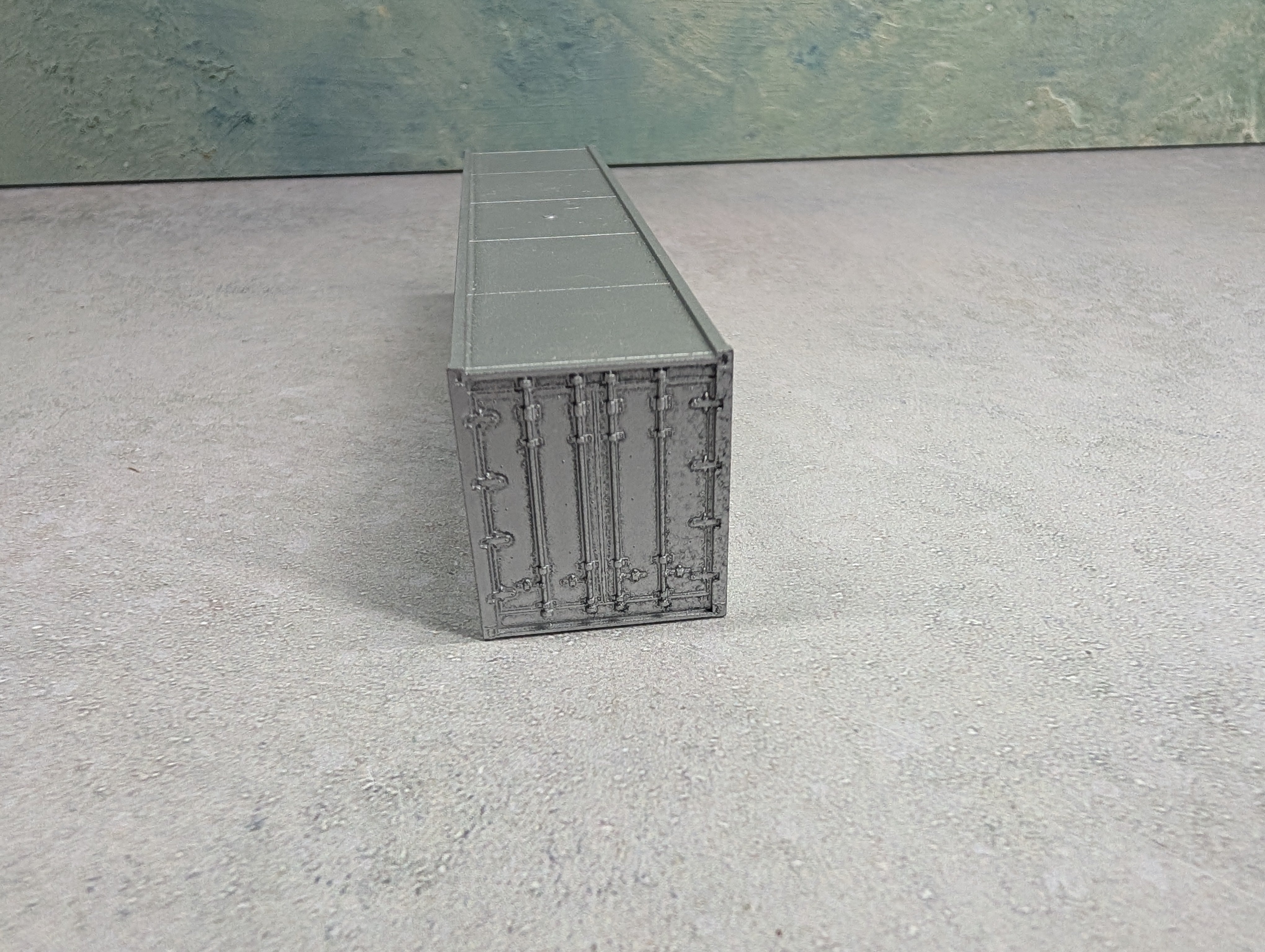 USED Athearn HO Scale 40' Container Gray Undecorated