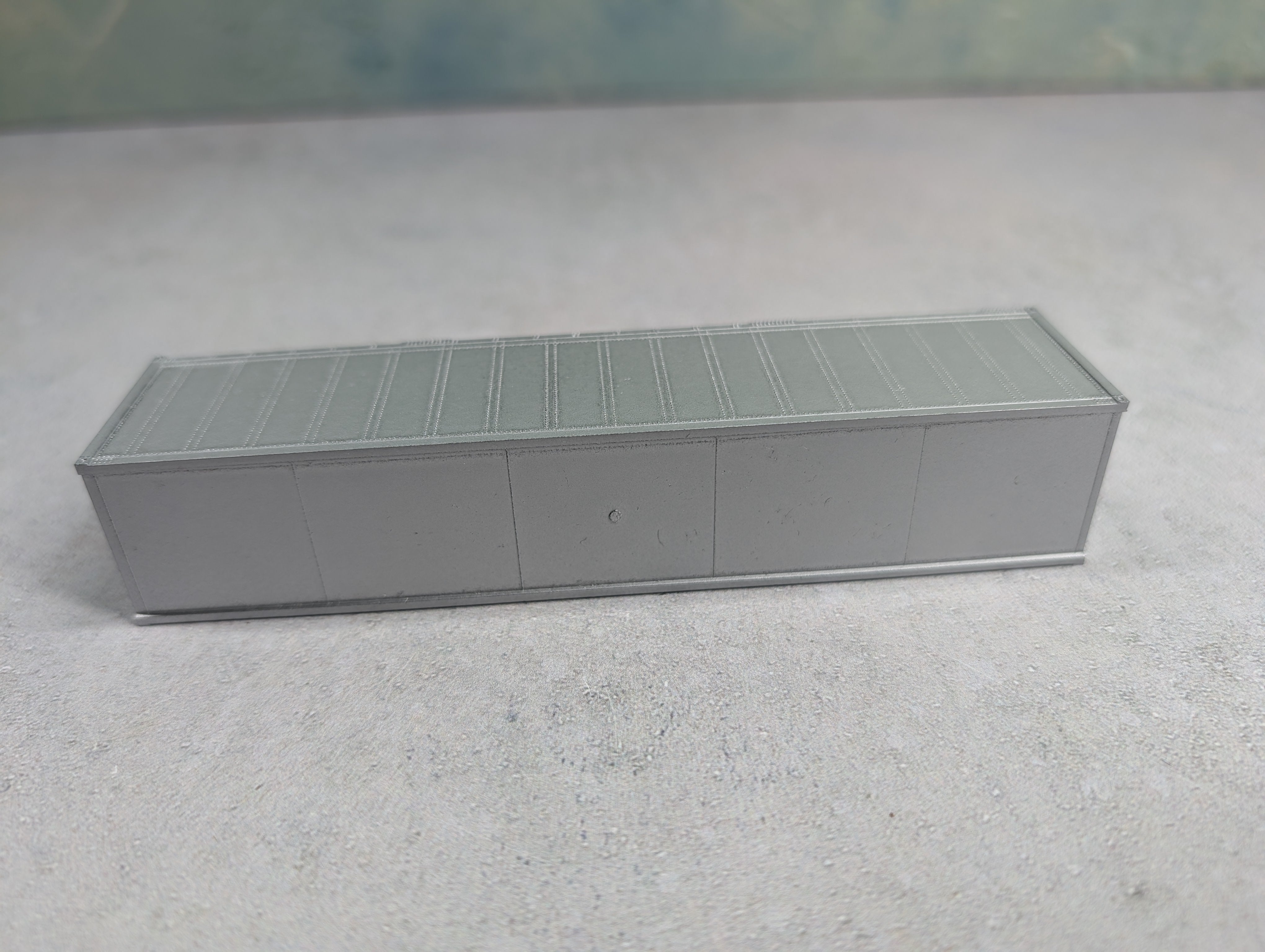 USED Athearn HO Scale 40' Container Gray Undecorated