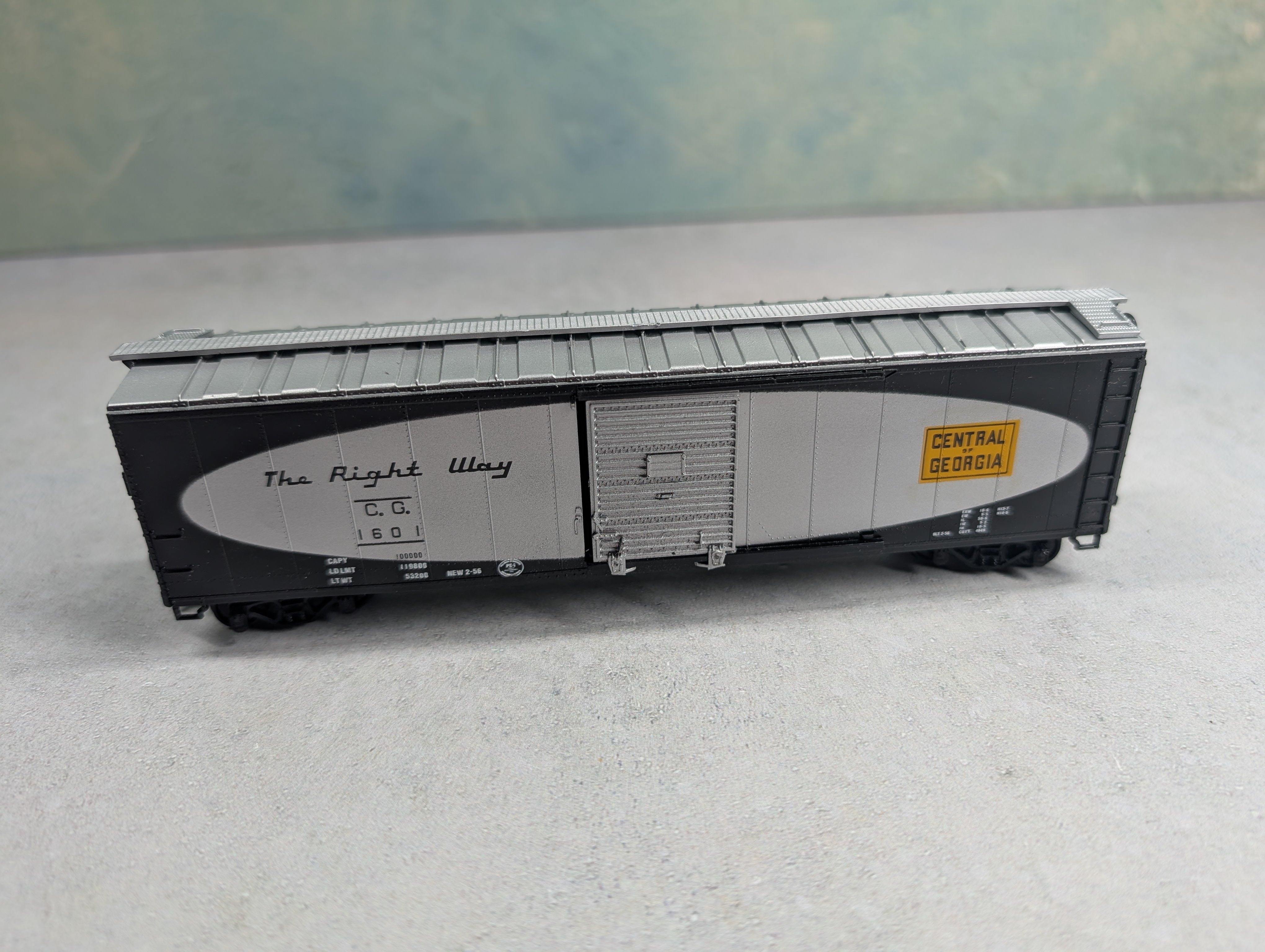 USED Athearn HO Scale 50' SD Box Car Central of Georgia CG #1601 Bev-Bel