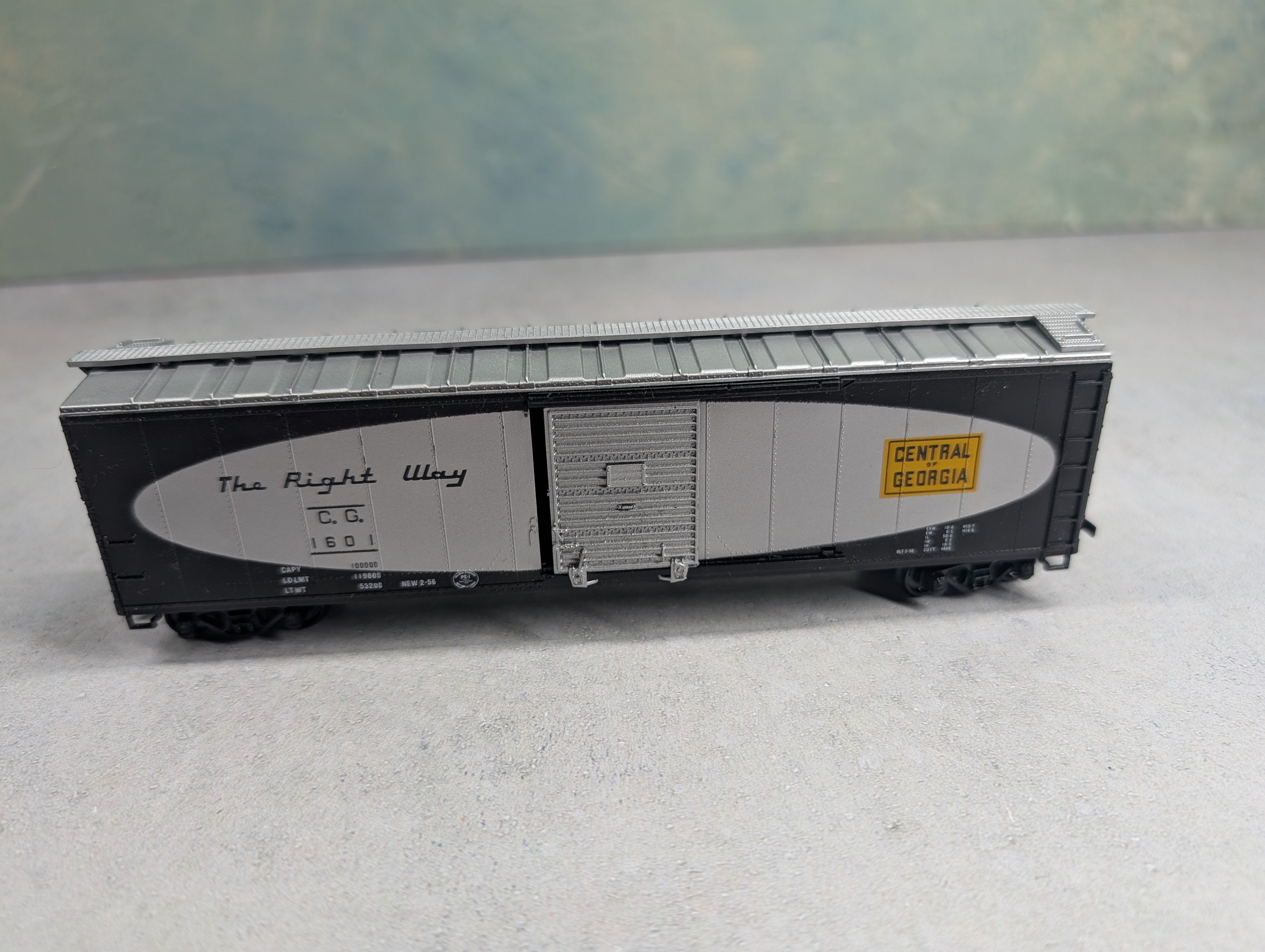 USED Athearn HO Scale 50' SD Box Car Central of Georgia CG #1601 Bev-Bel