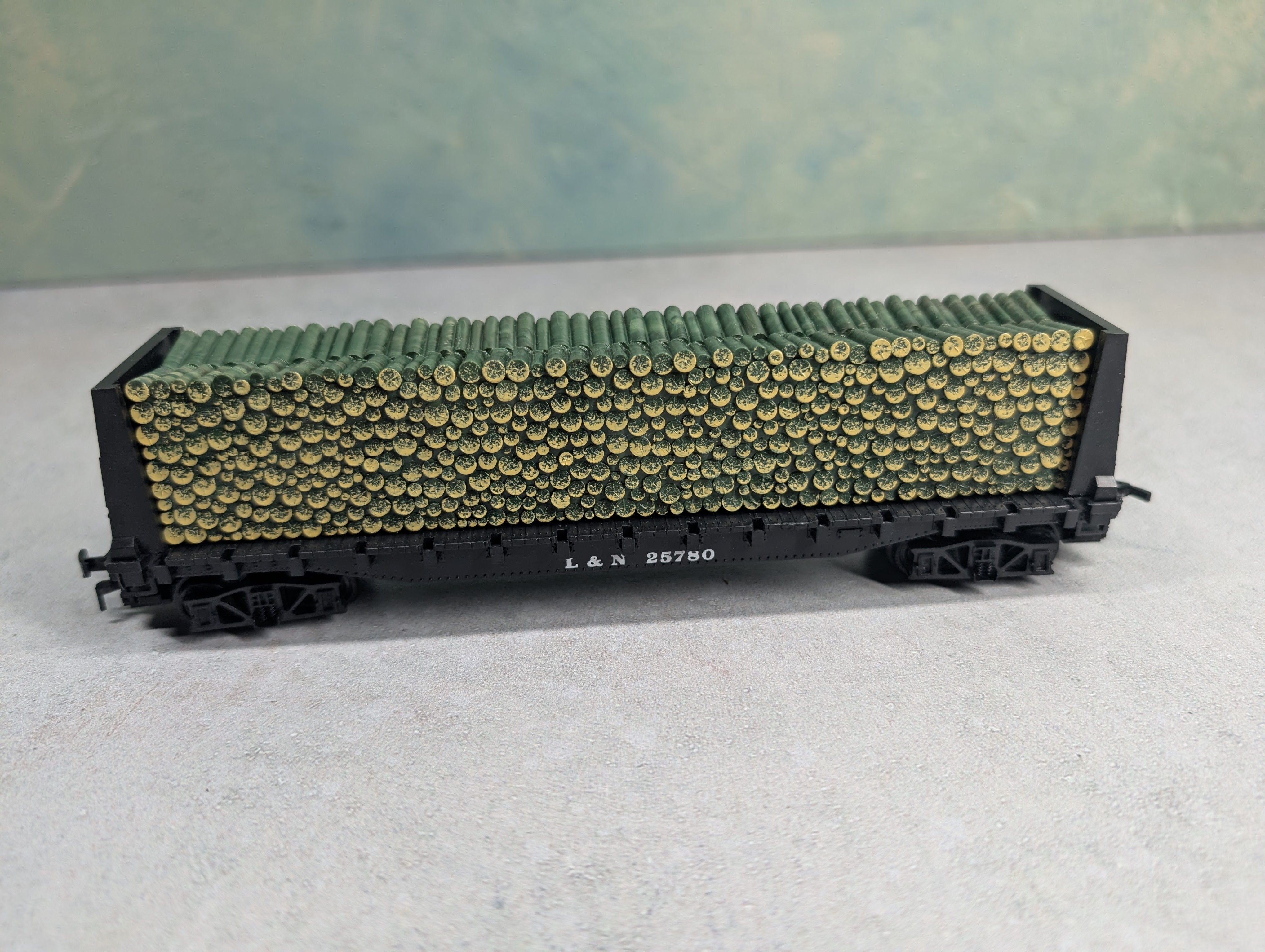 USED ATT HO Scale Pulpwood Flat Car Louisville & Nashville L&N #25780 England