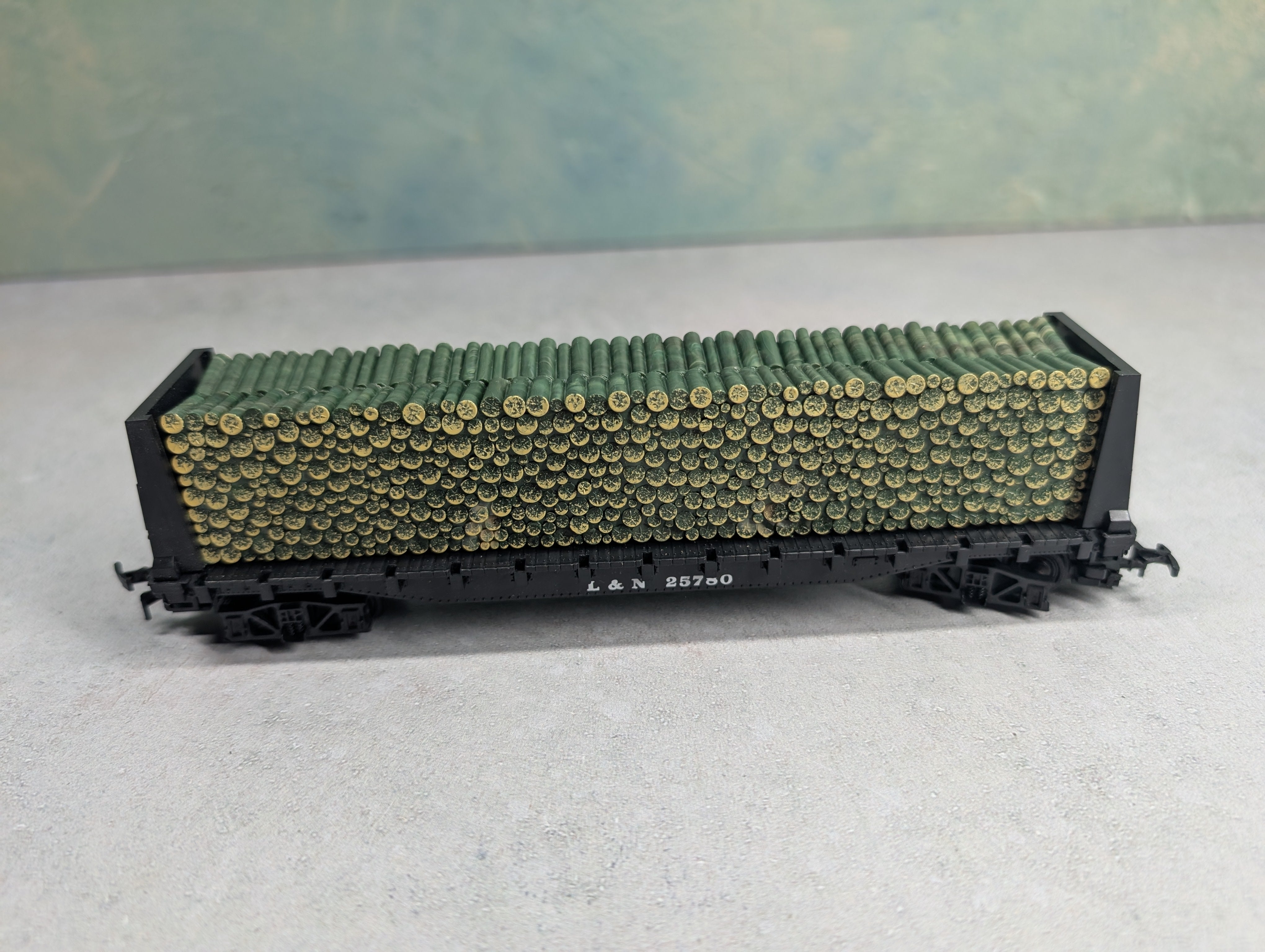 USED ATT HO Scale Pulpwood Flat Car Louisville & Nashville L&N #25780 England