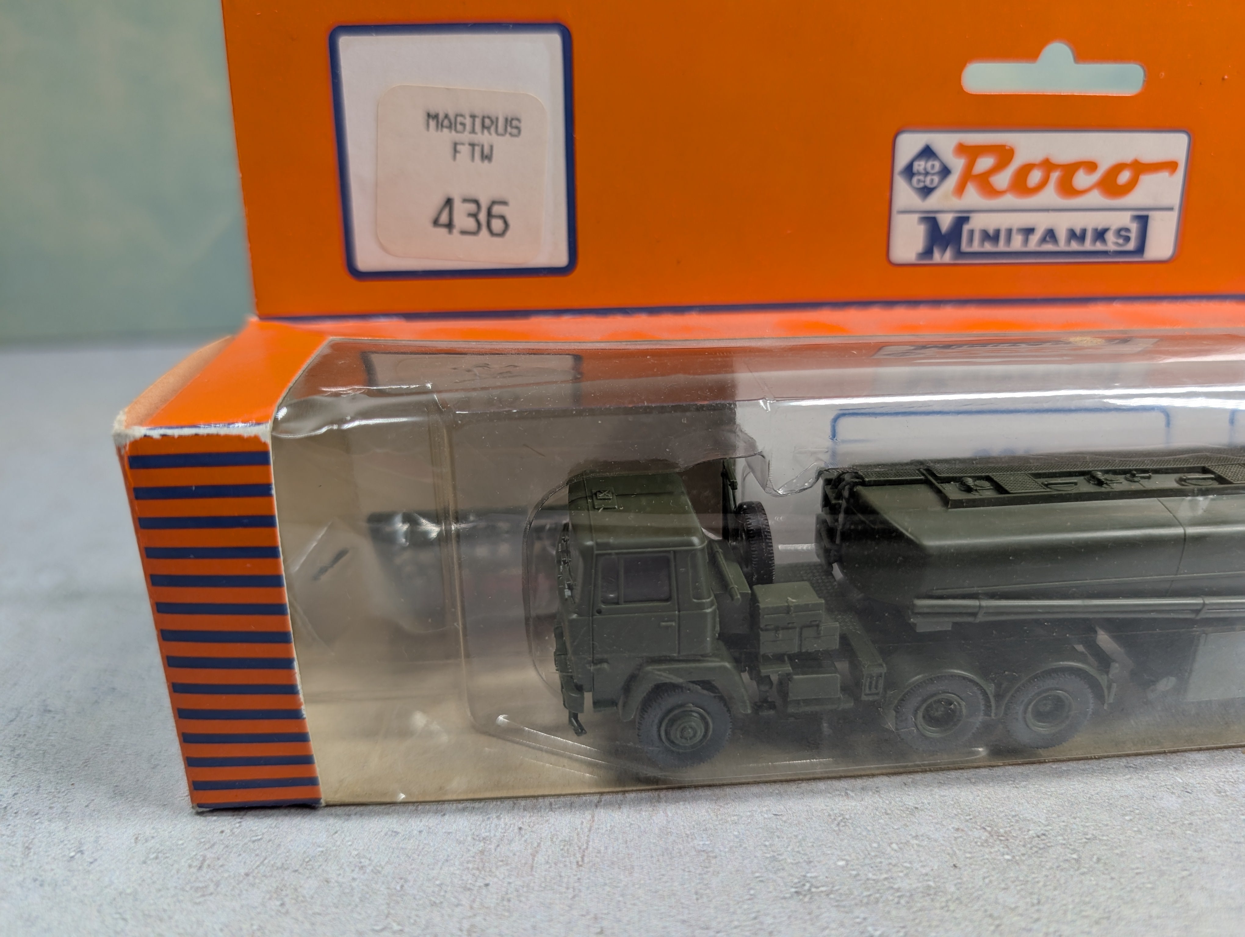 USED ROCO 436 HO Scale MiniTanks Magirus FTW Army Military Vehicle