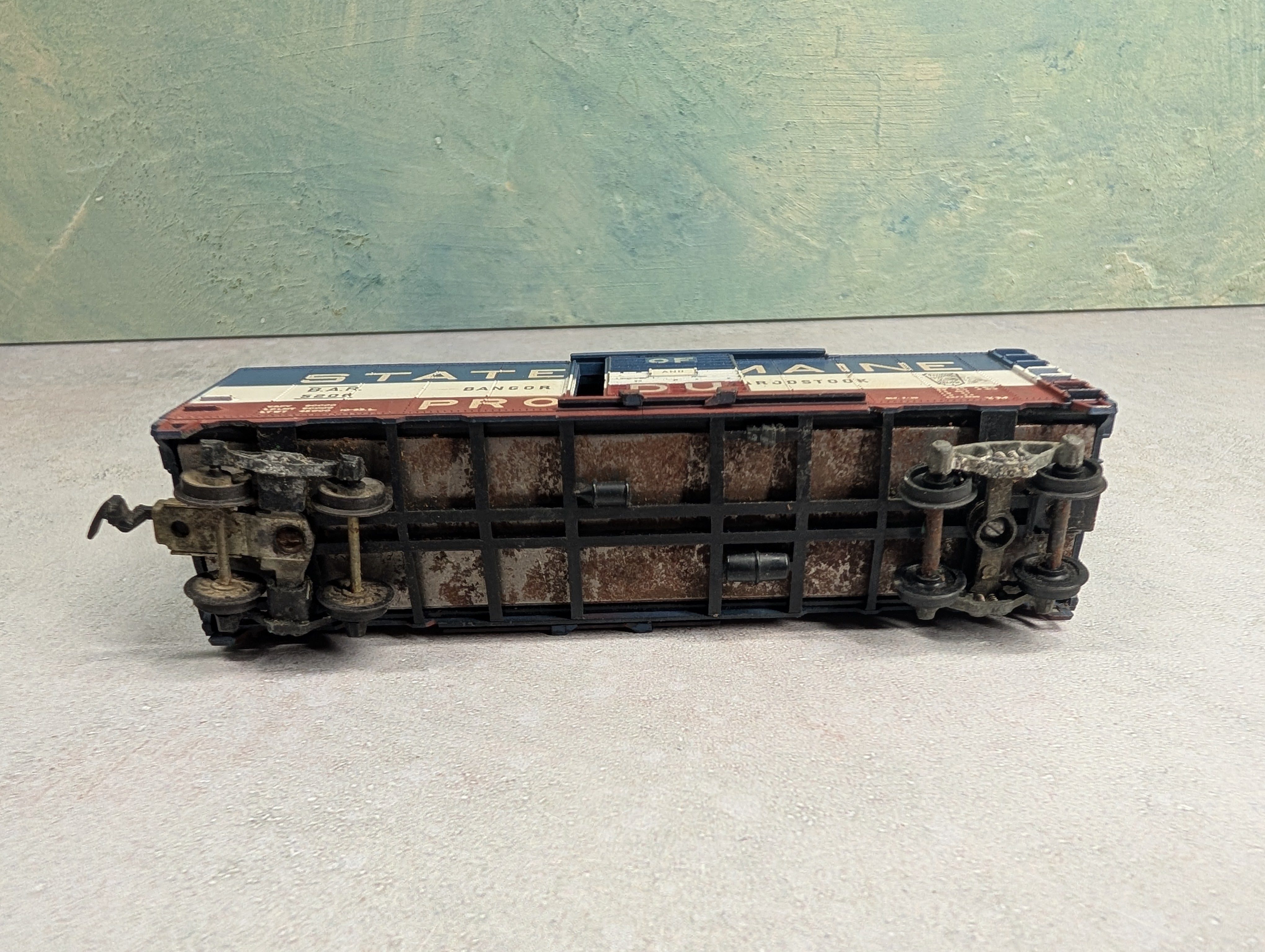 USED Athearn HO Scale 40' Box Car Bangor and Aroostook BAR #5206