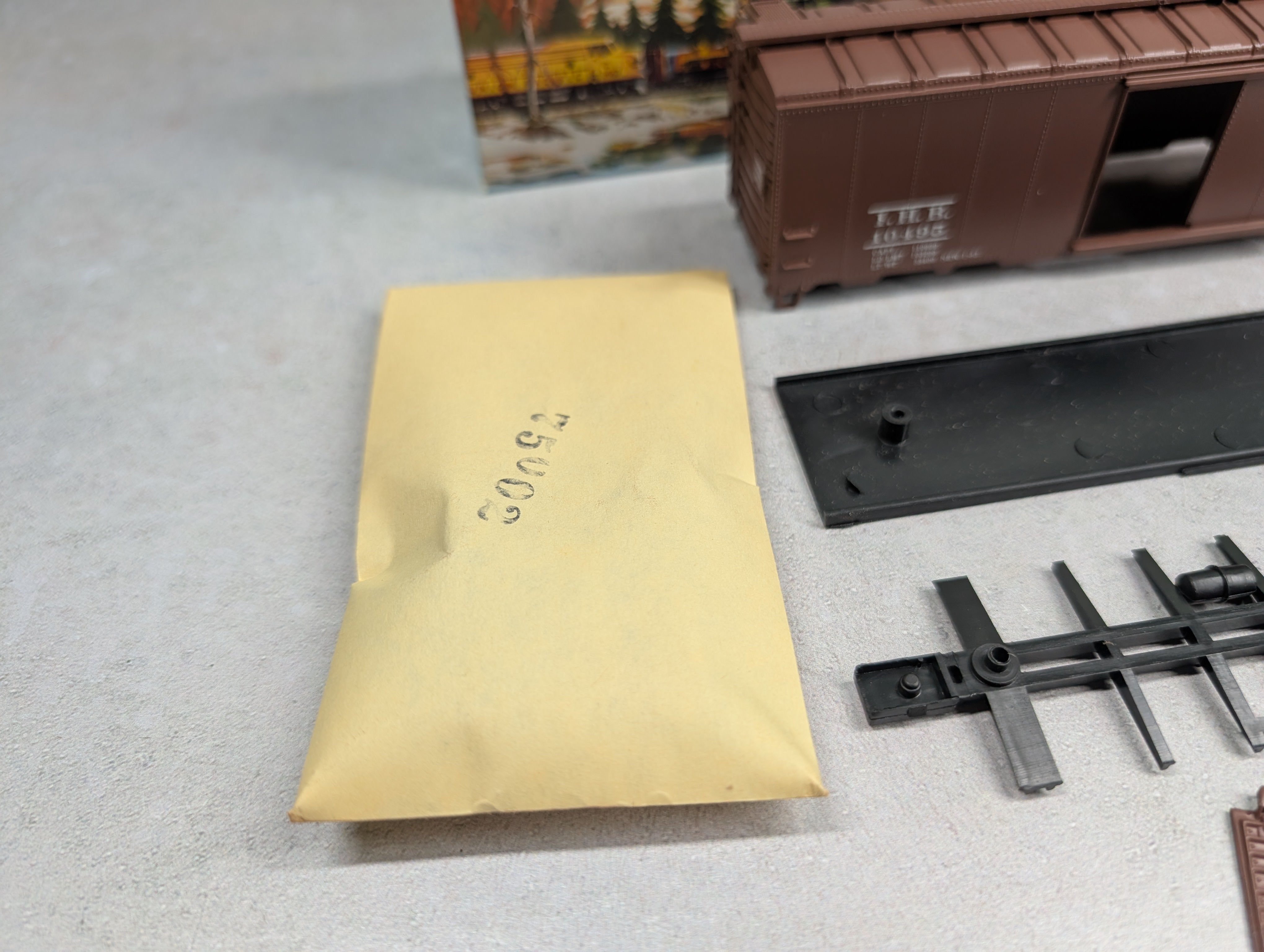 USED Athearn HO Scale 40' Box Car Indiana Harbor Belt IHB #10495 Bev-Bel KIT