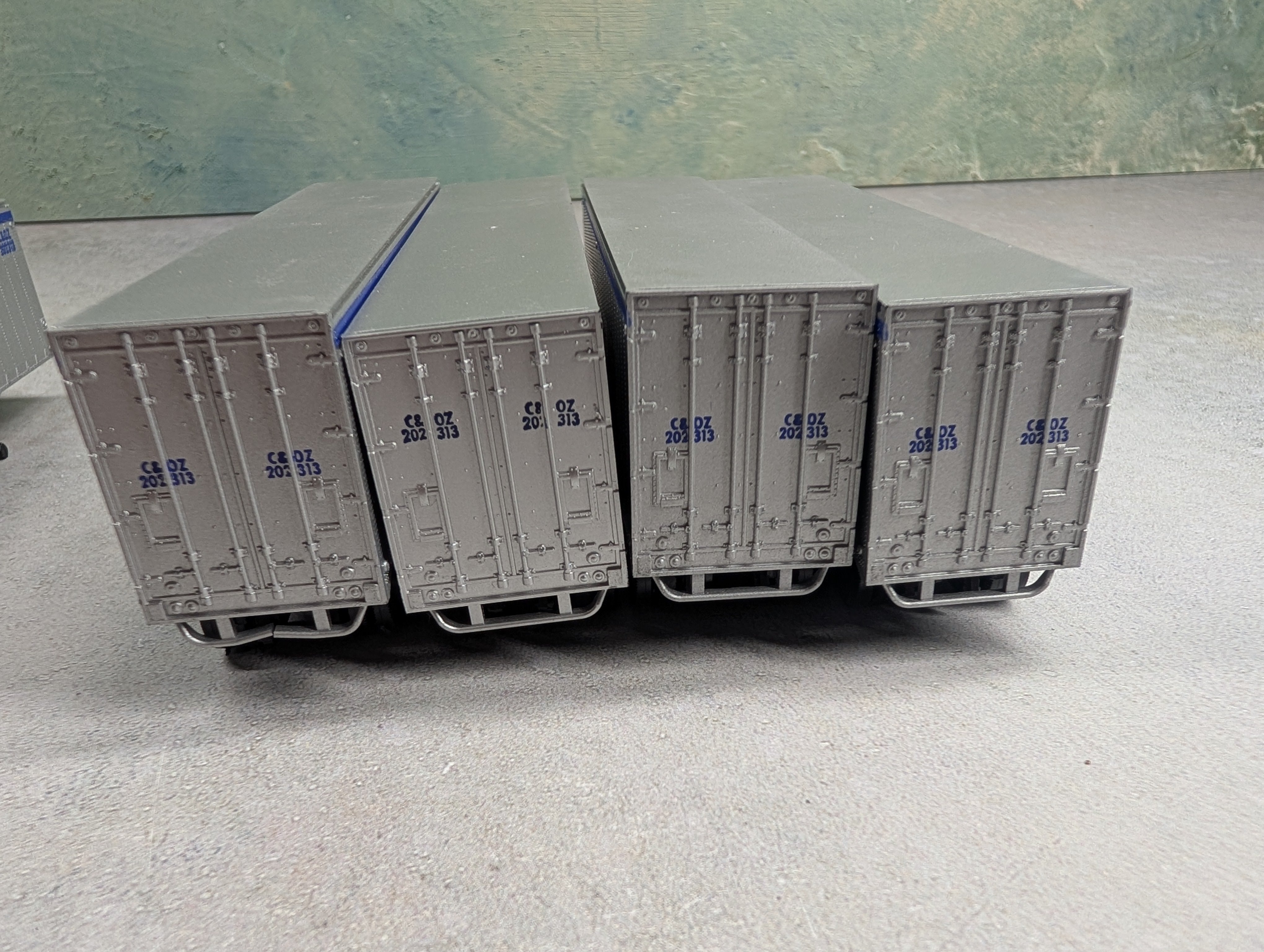 USED Athearn HO Scale 40' Trailers Chesapeake and Ohio C&OZ #202313 (8 pcs)