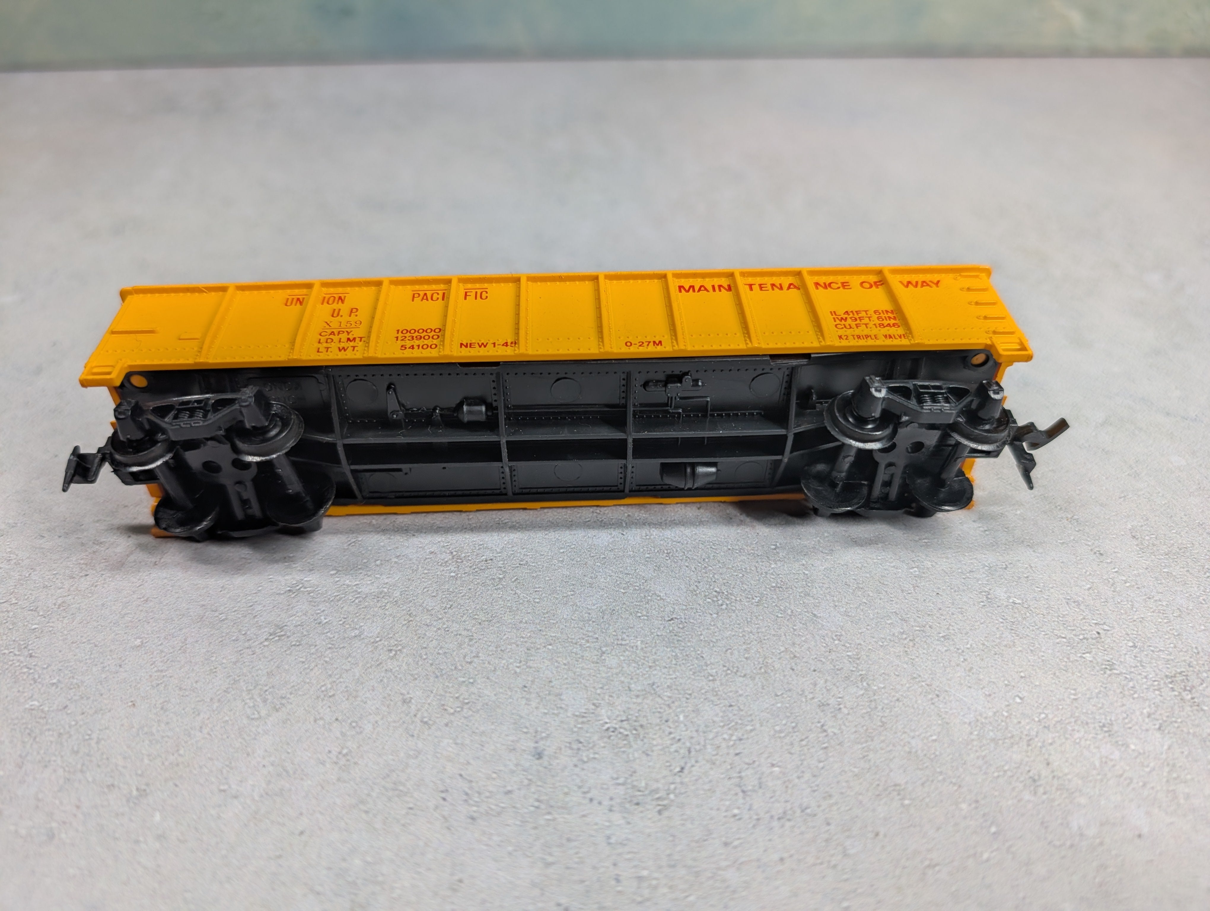 USED Tyco HO Scale 40' Gondola Union Pacific UP #X159 MOW