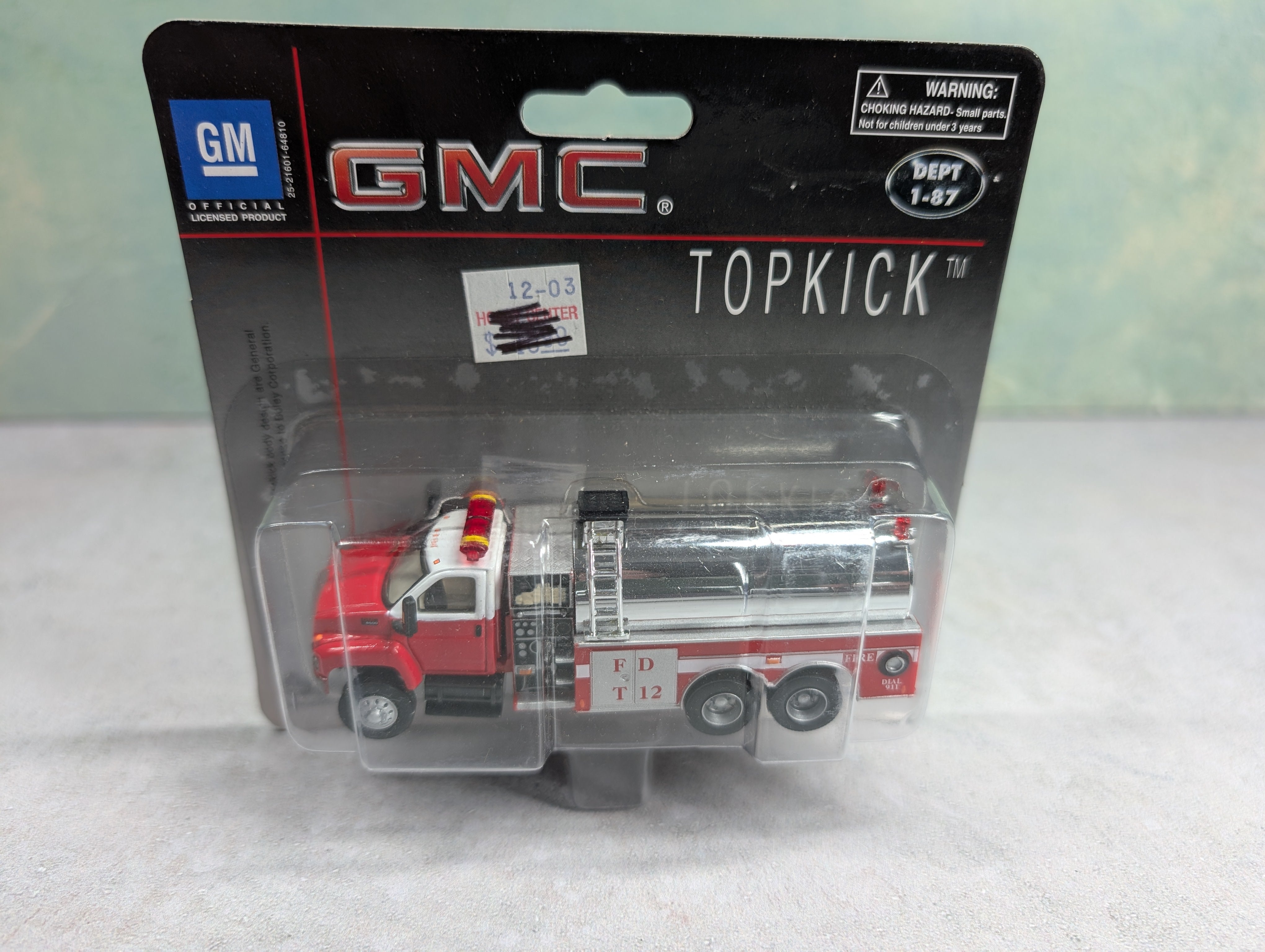 Boley 3020-71 HO Scale GMC Topkick Fire Dept Tank Truck