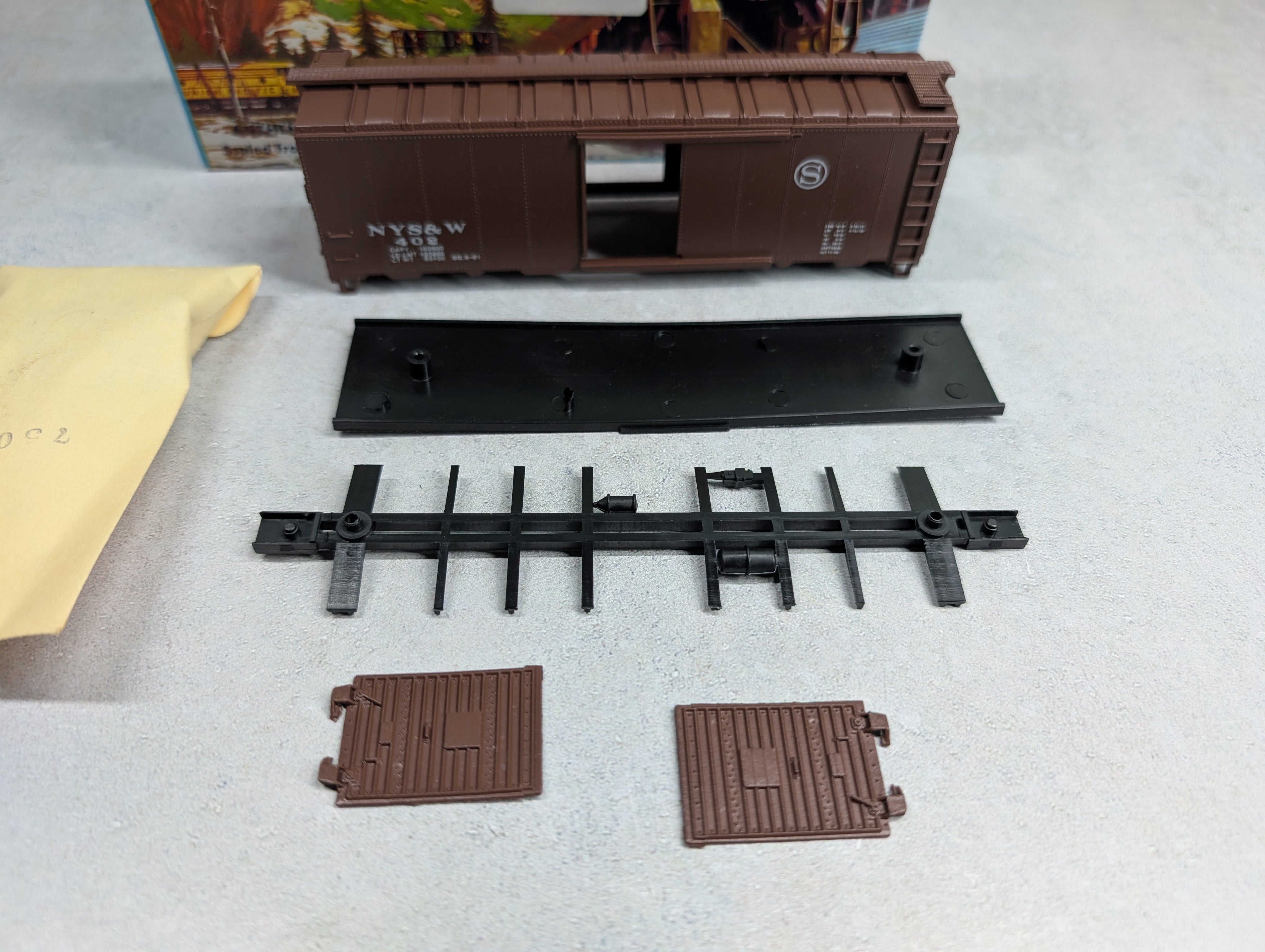 USED Athearn HO Scale 40' Box Car New York Susquehanna & Western NYS&W #402 Bev-Bel KIT