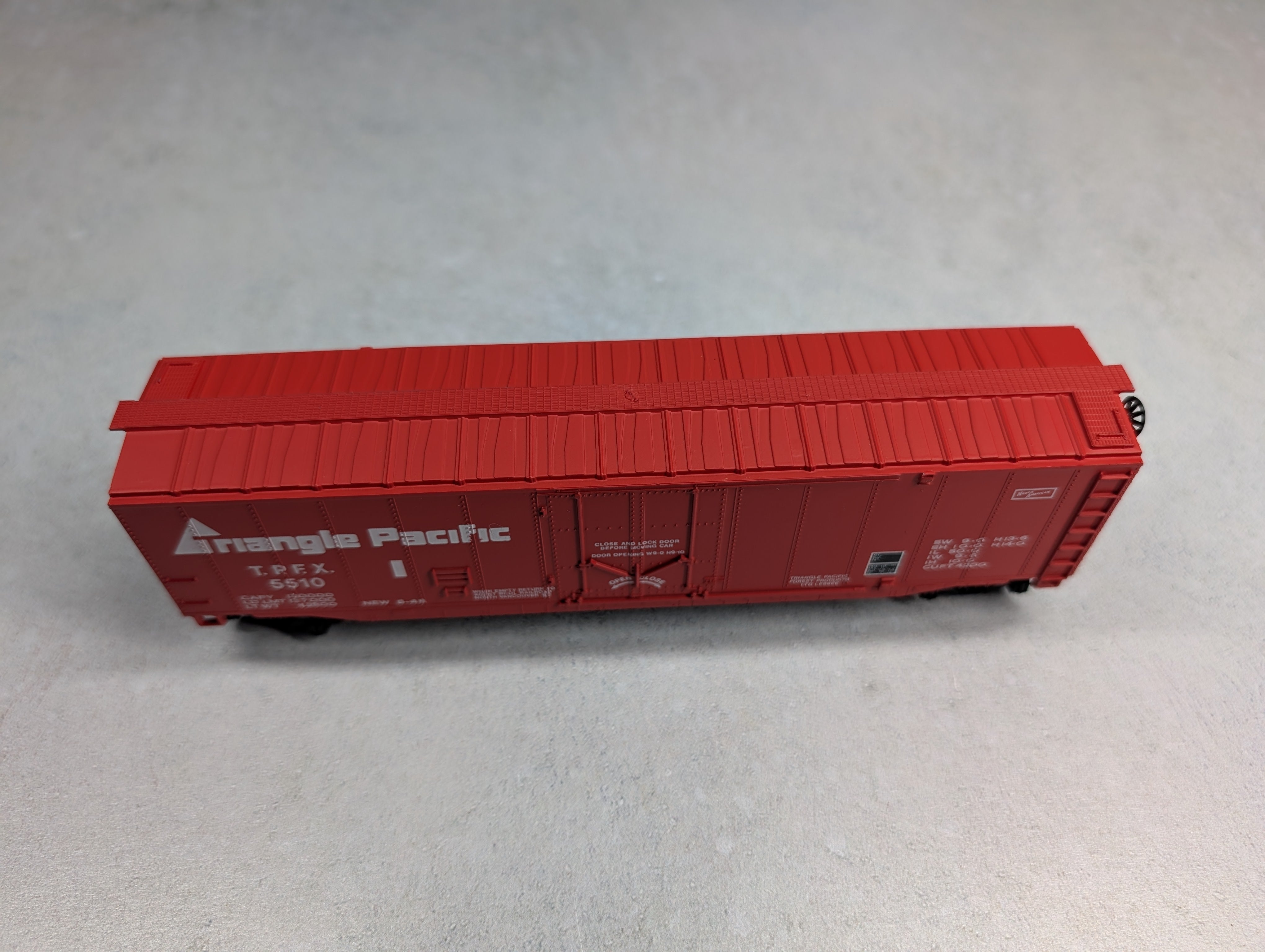 USED Bachmann HO Scale 51' Steel PD Box Car Triangle Pacific TPFX #5510