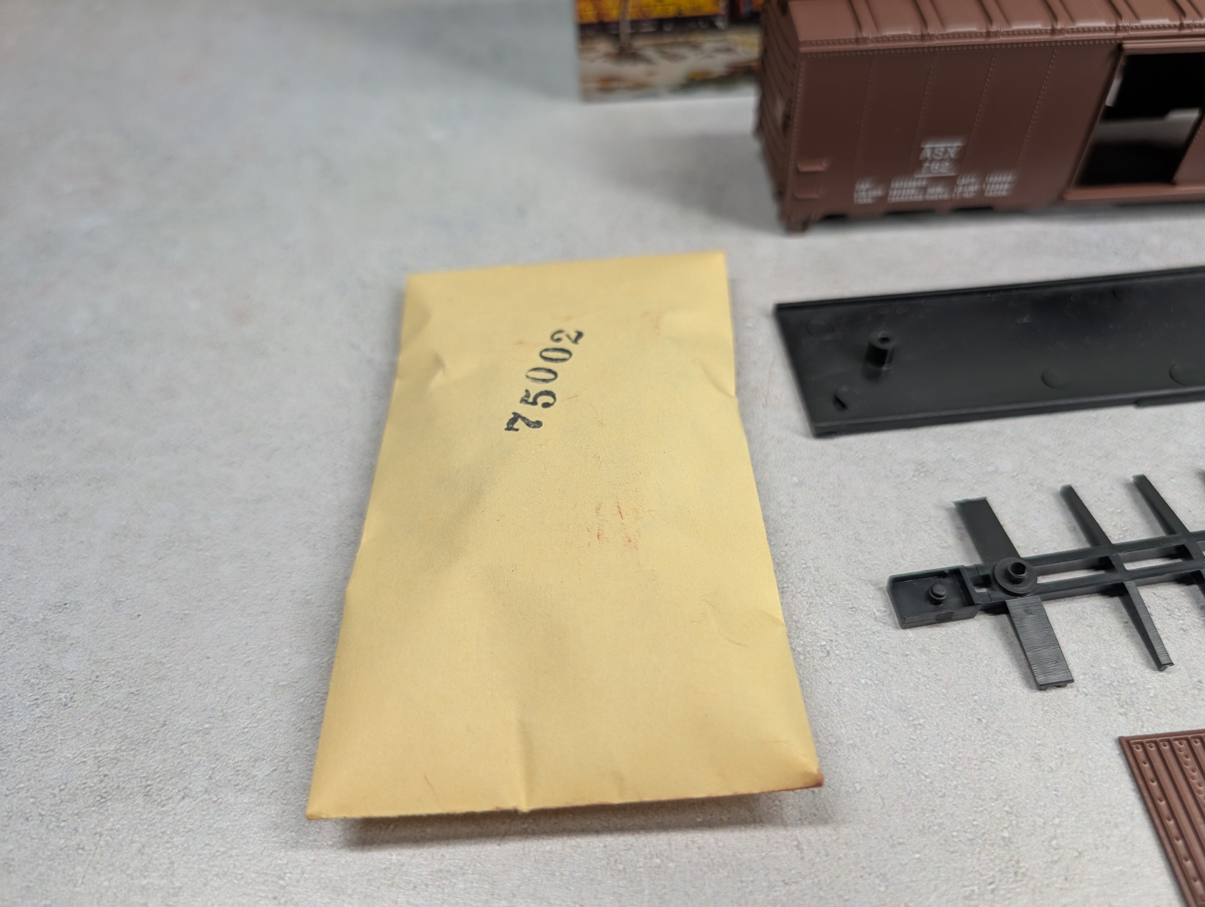 USED Athearn HO Scale 40' Box Car American Smelting ASX #762 Bev-Bel KIT