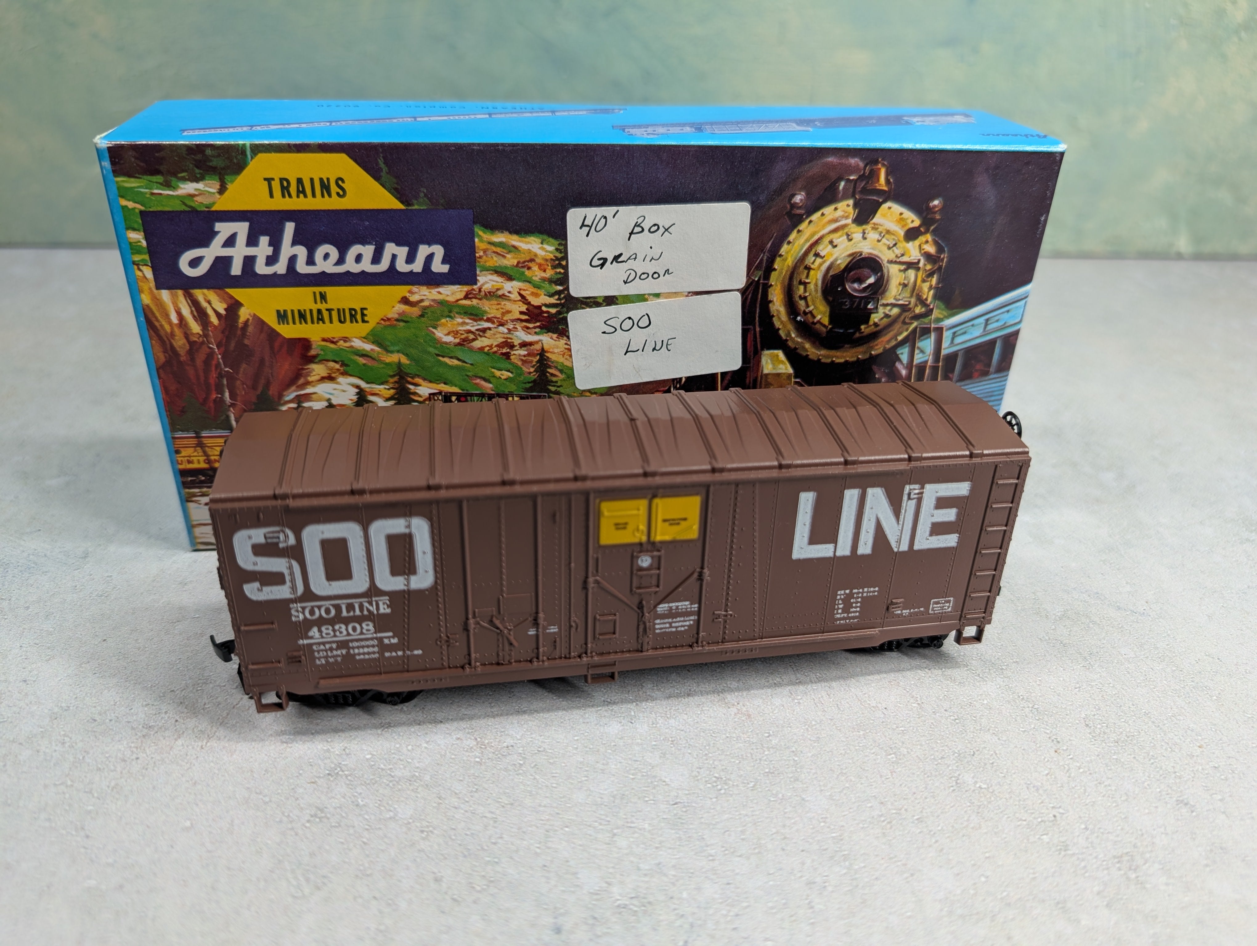 USED Athearn 2095 HO Scale 40' GL Box Car SOO Line #48308