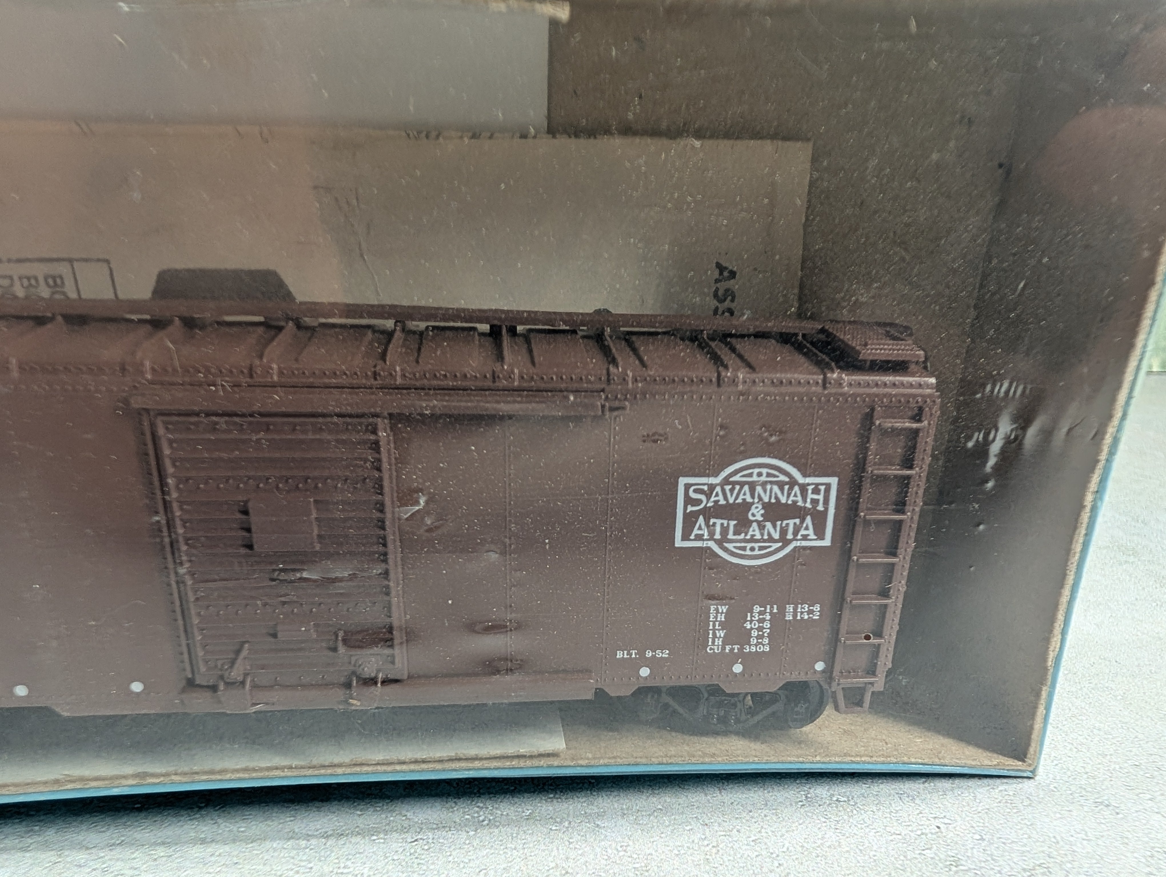 USED Athearn HO Scale 40' Box Car Savannah & Atlanta SA #767 Bev-Bel, Sealed