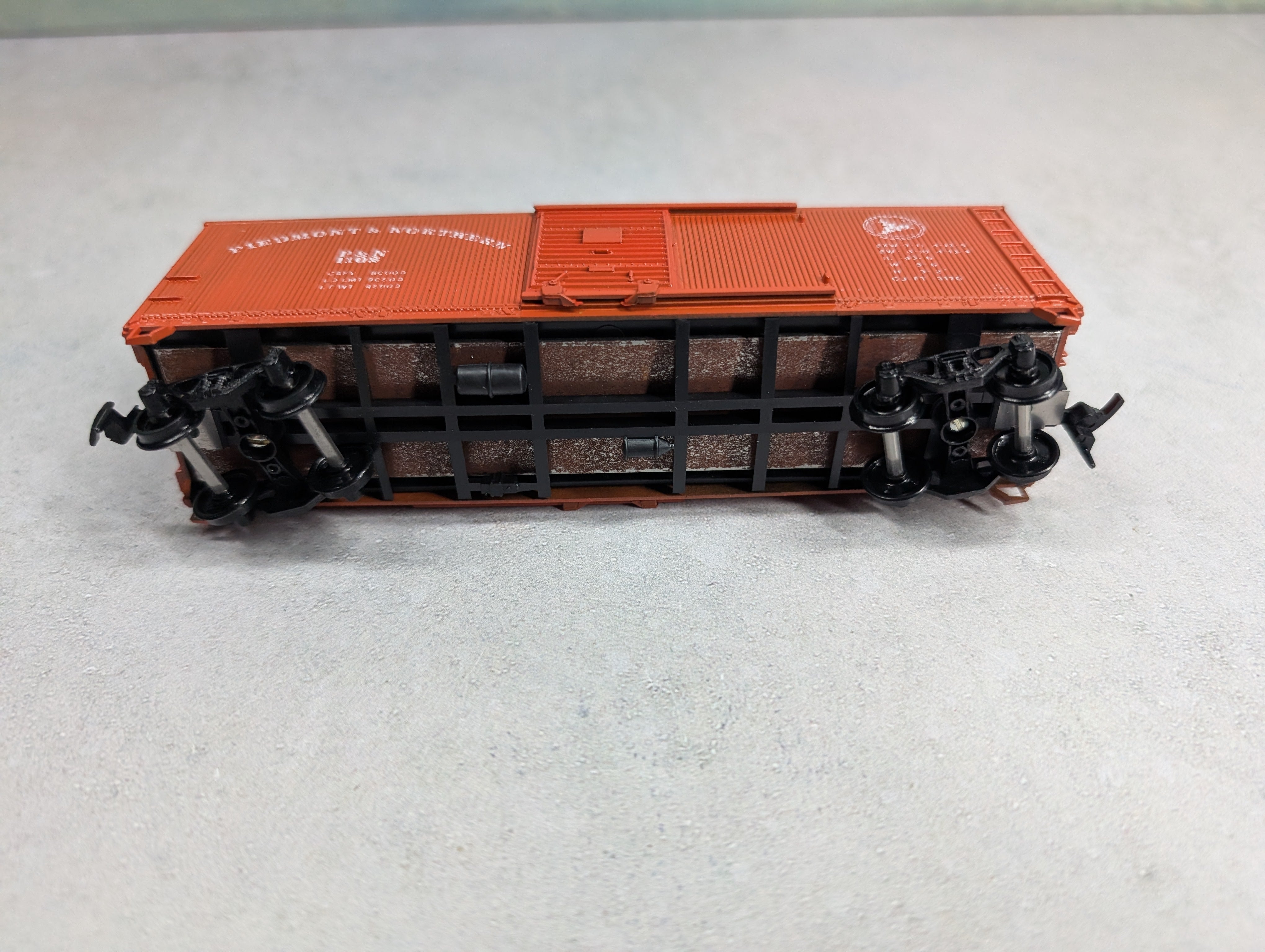 USED Athearn HO Scale 40' Wood Sided Box Car Piedmont & Northern P&N #1102 Rare