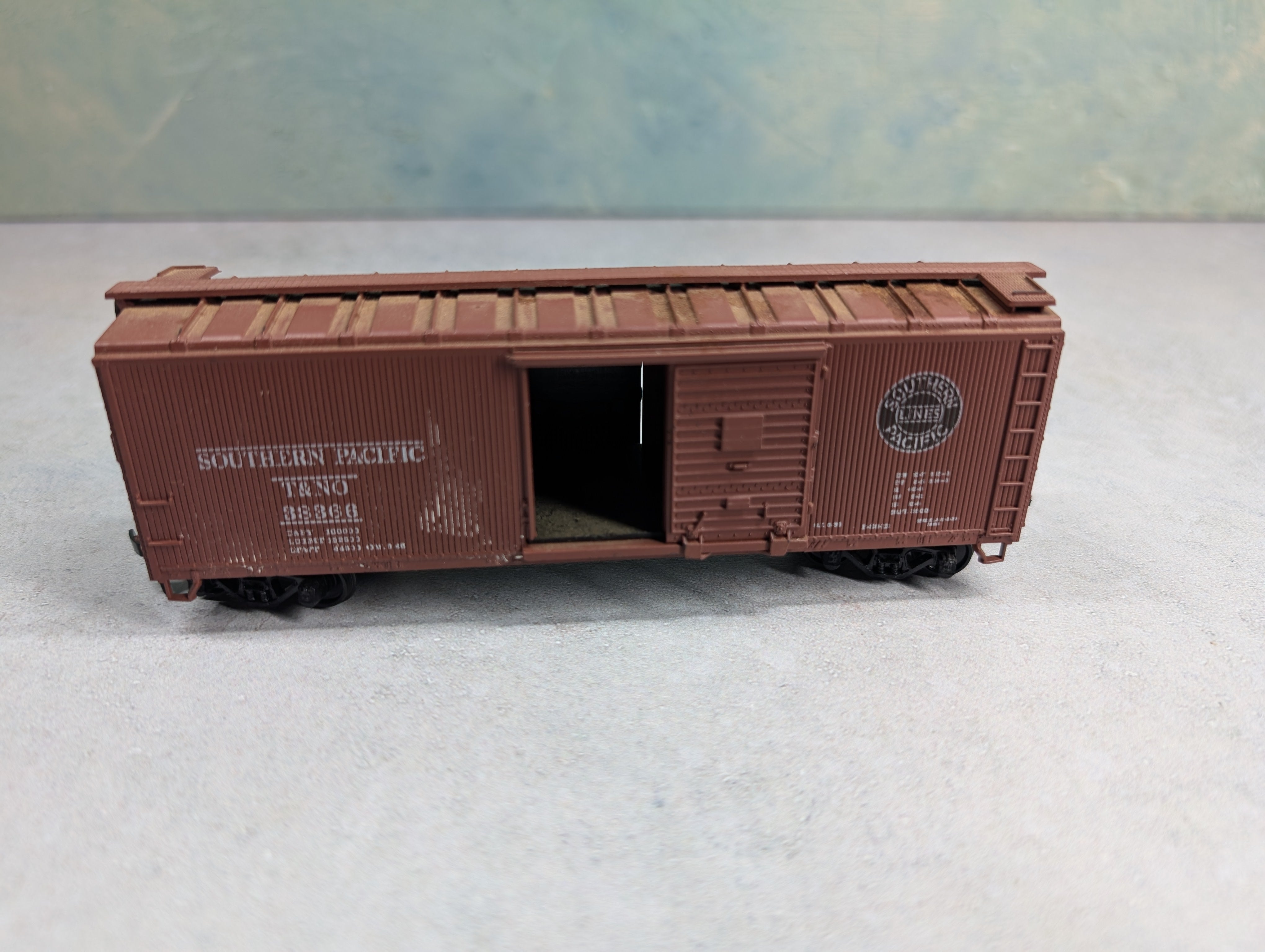 USED Athearn HO Scale 40' Wood Side Box Car Southern Pacific T&NO #38366