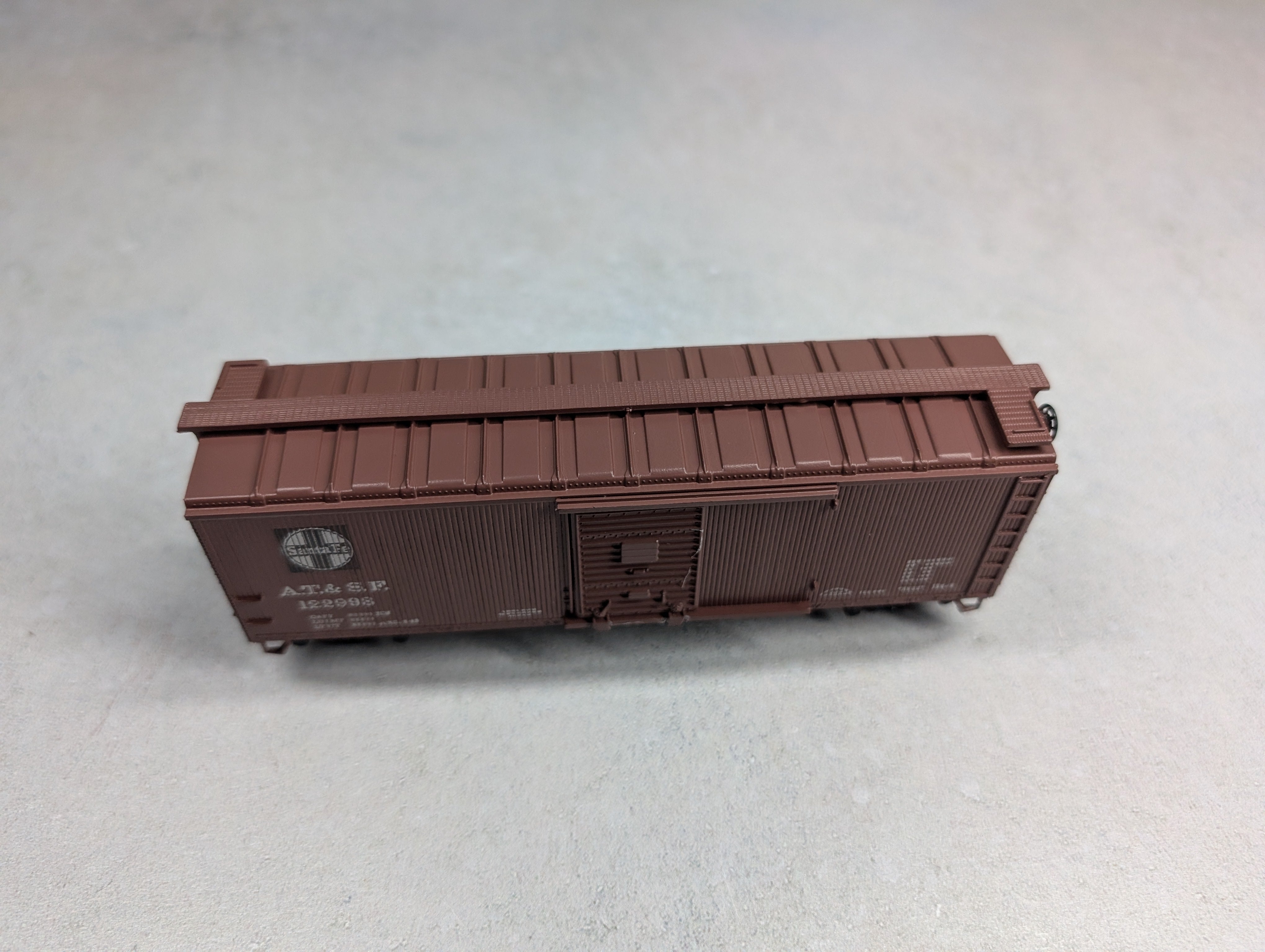 USED Athearn HO Scale 40' Wood Side Box Car Santa Fe ATSF #122998