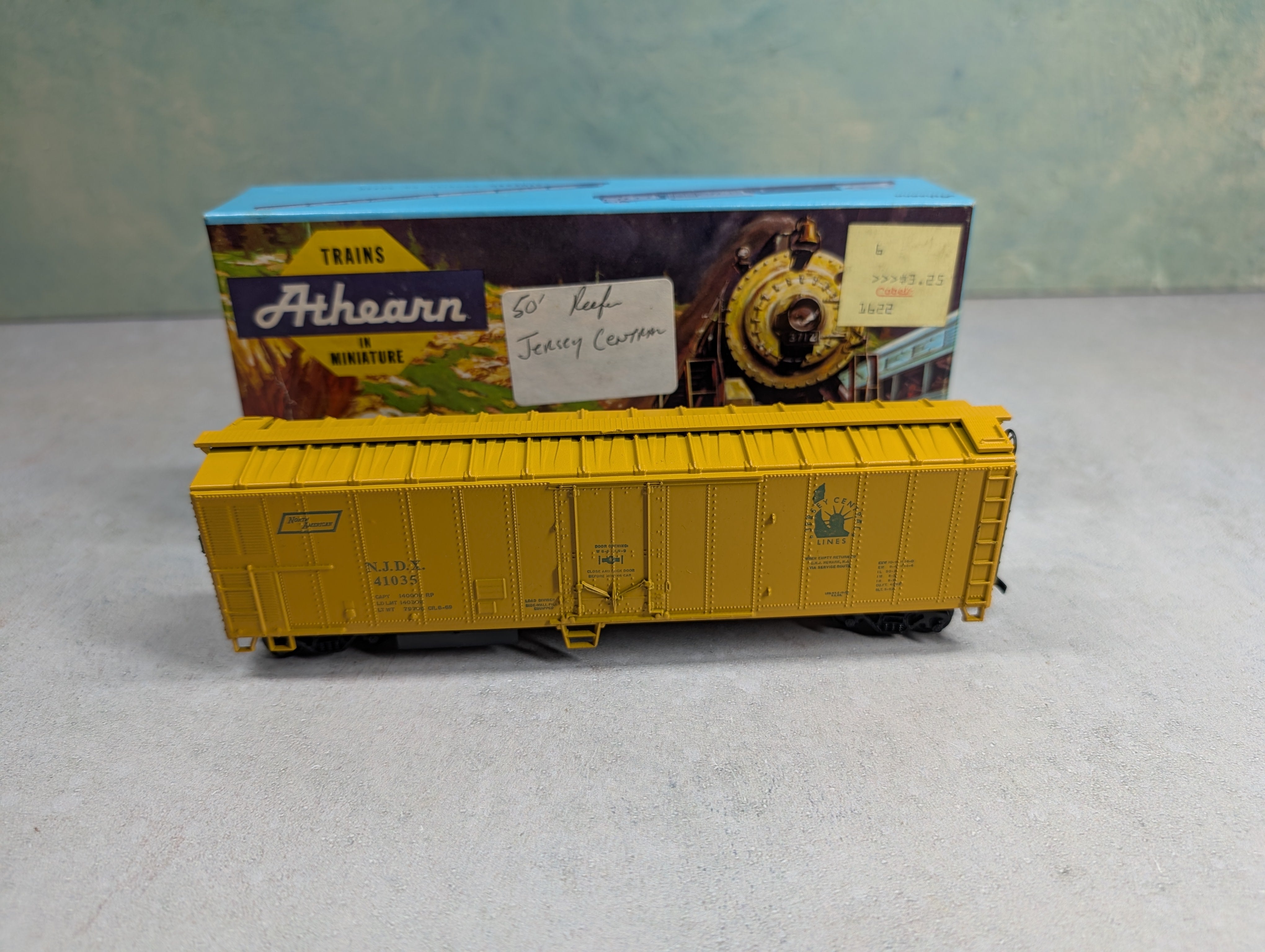 USED Athearn HO Scale 50' Mech Reefer Box Car Jersey Central NJDX #41035