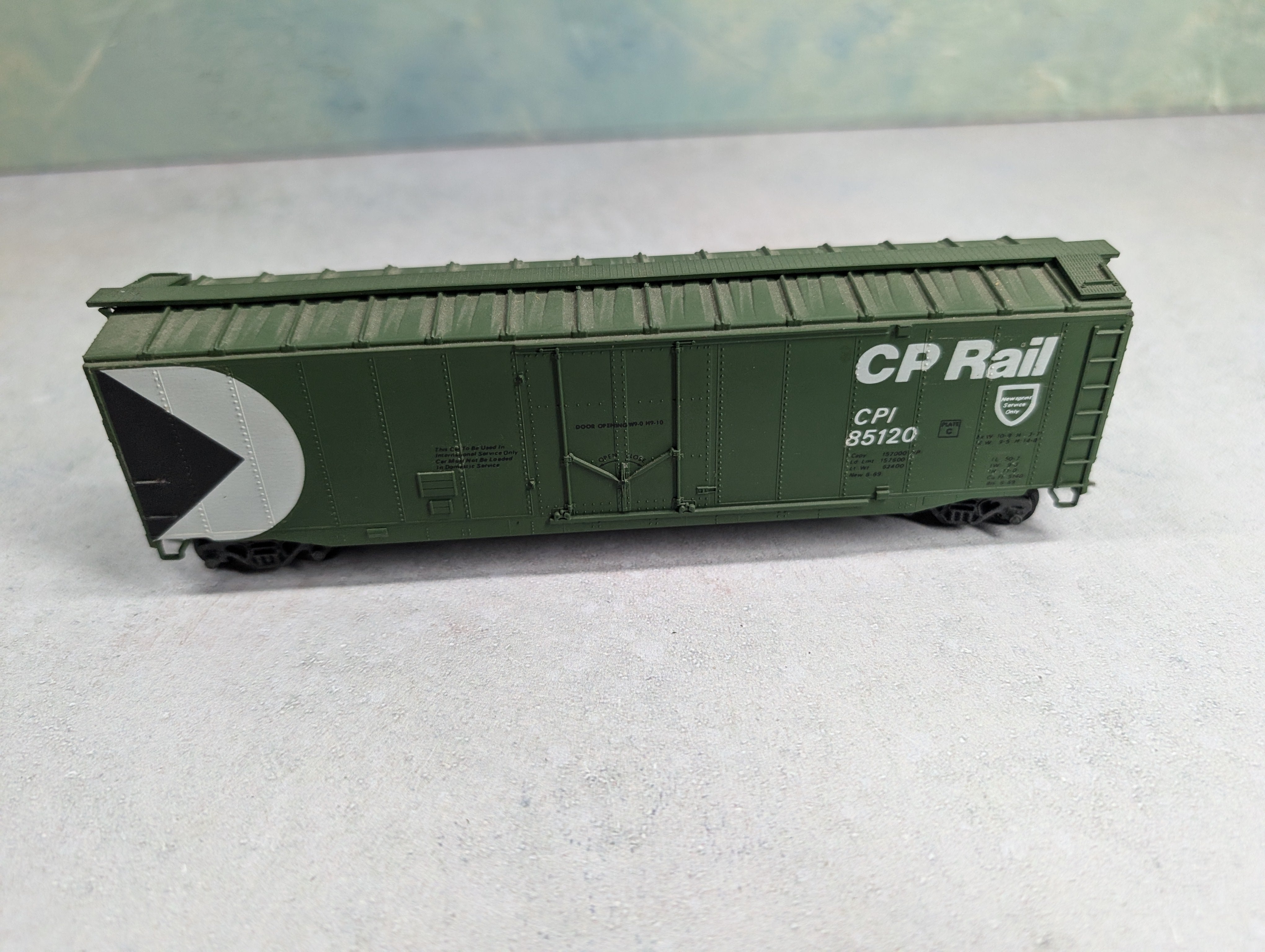 USED Athearn HO Scale 50' PD Box Car Canadian Pacific CP #85120 Custom Paint & Decal