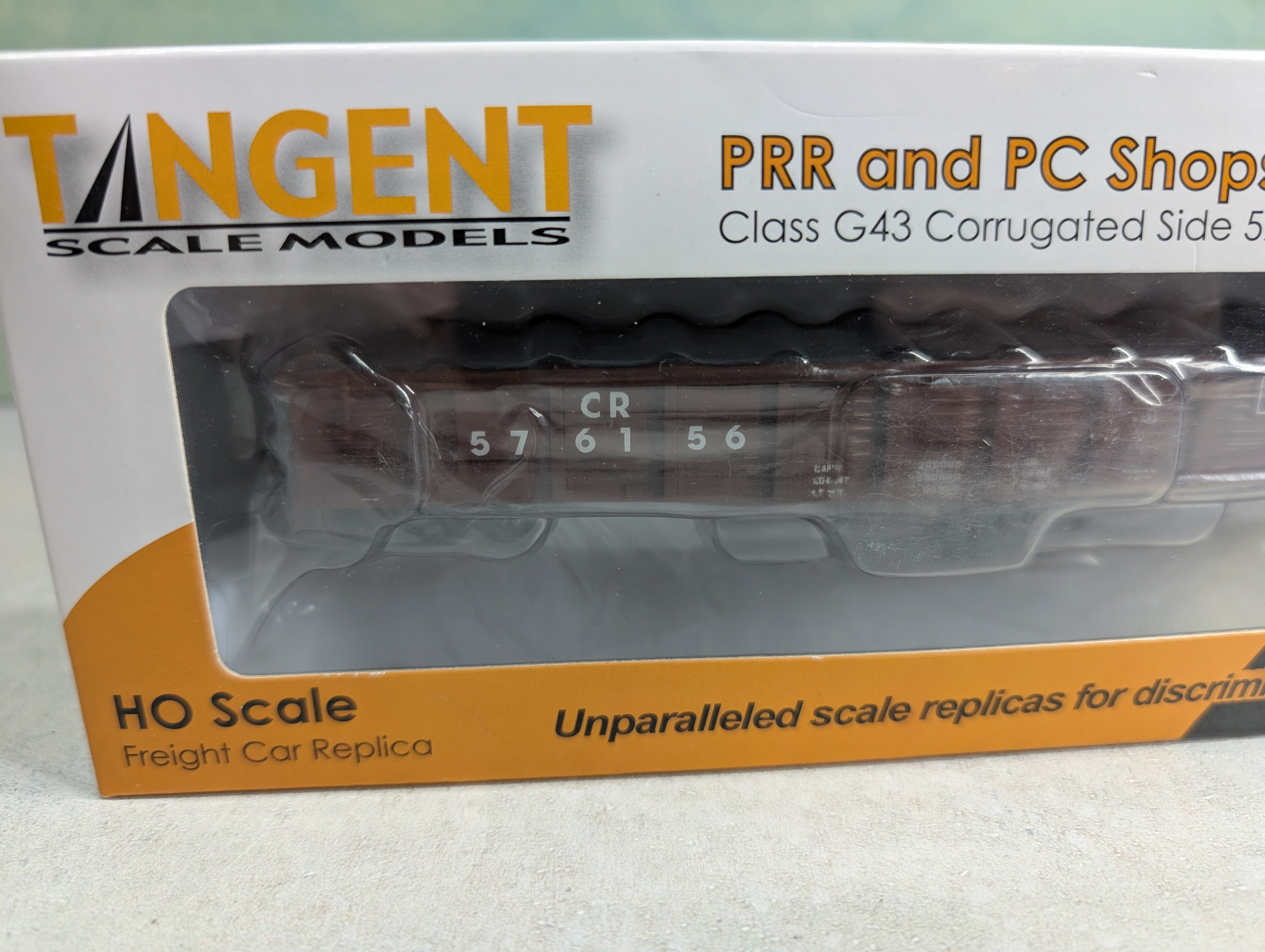 Tangent 17014-10 HO Scale PRR and PC Shops Class G43 52' Gondola Conrail CR #576156