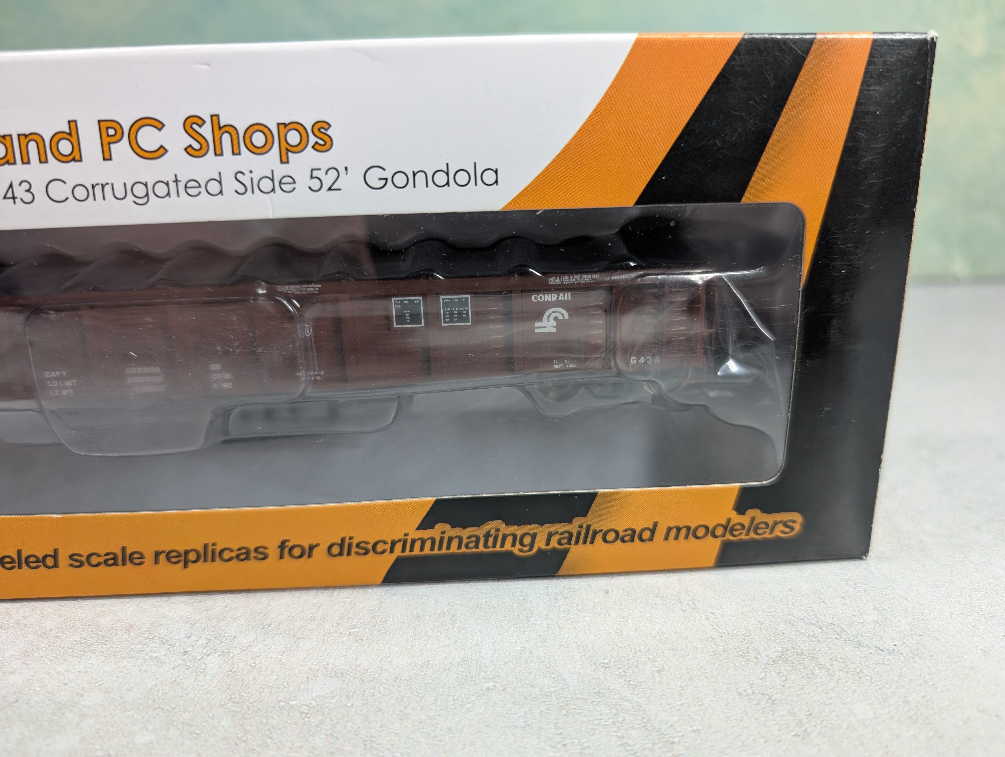 Tangent 17014-10 HO Scale PRR and PC Shops Class G43 52' Gondola Conrail CR #576156