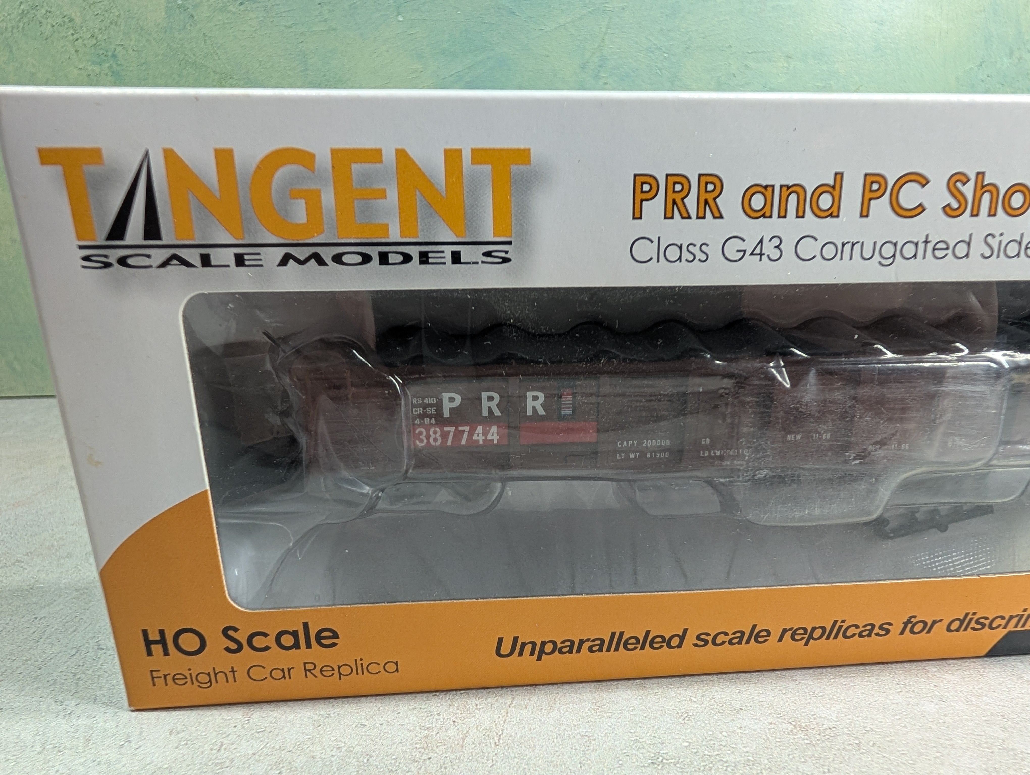 Tangent 17019-01 HO Scale PRR and PC Shops Class G43 52' Gondola Conrail PRR #387744