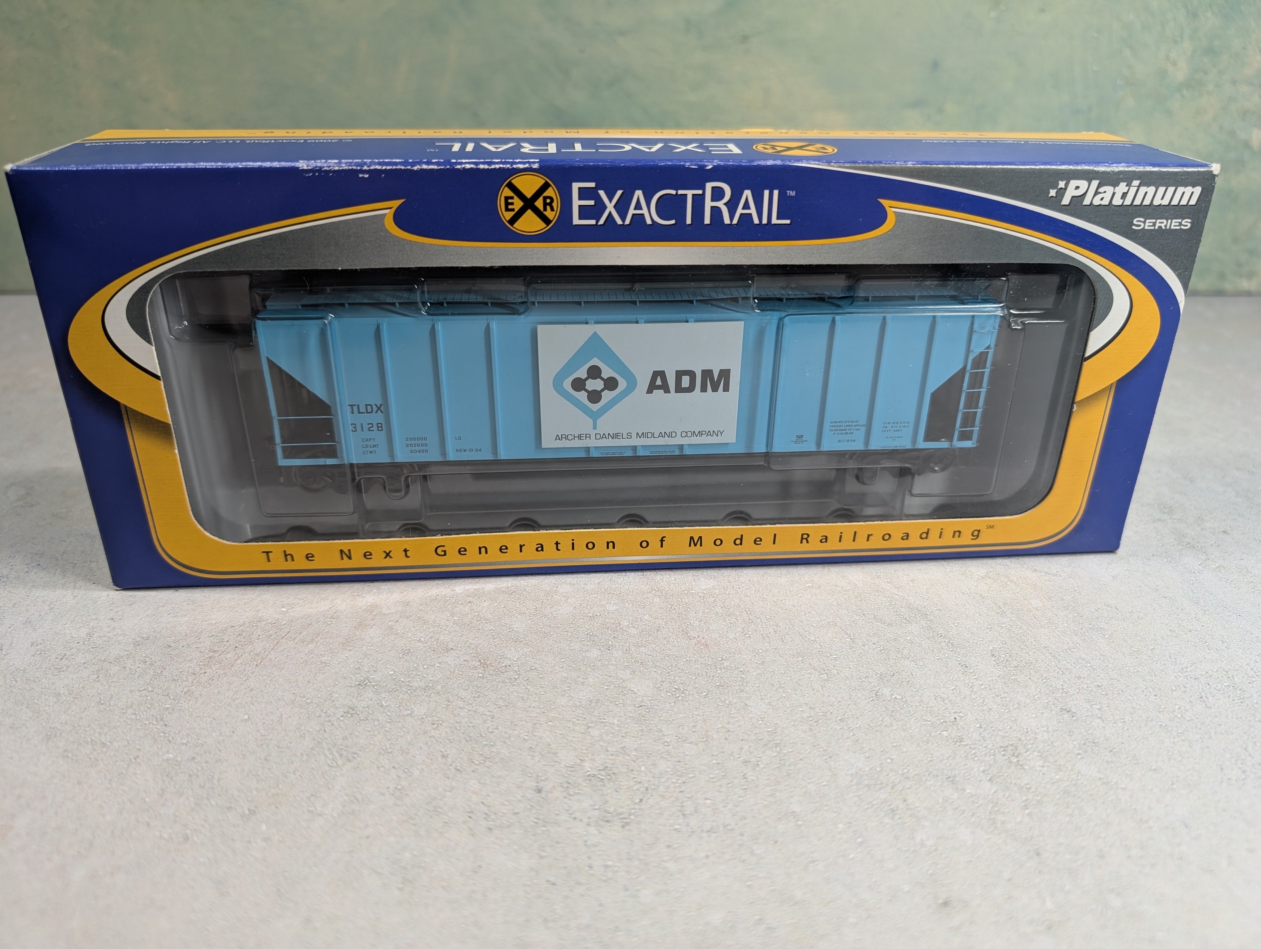 EXACTRAIL EP-80160-4 HO Scale P-S 4427 Grain Hopper ADM TLDX #3128