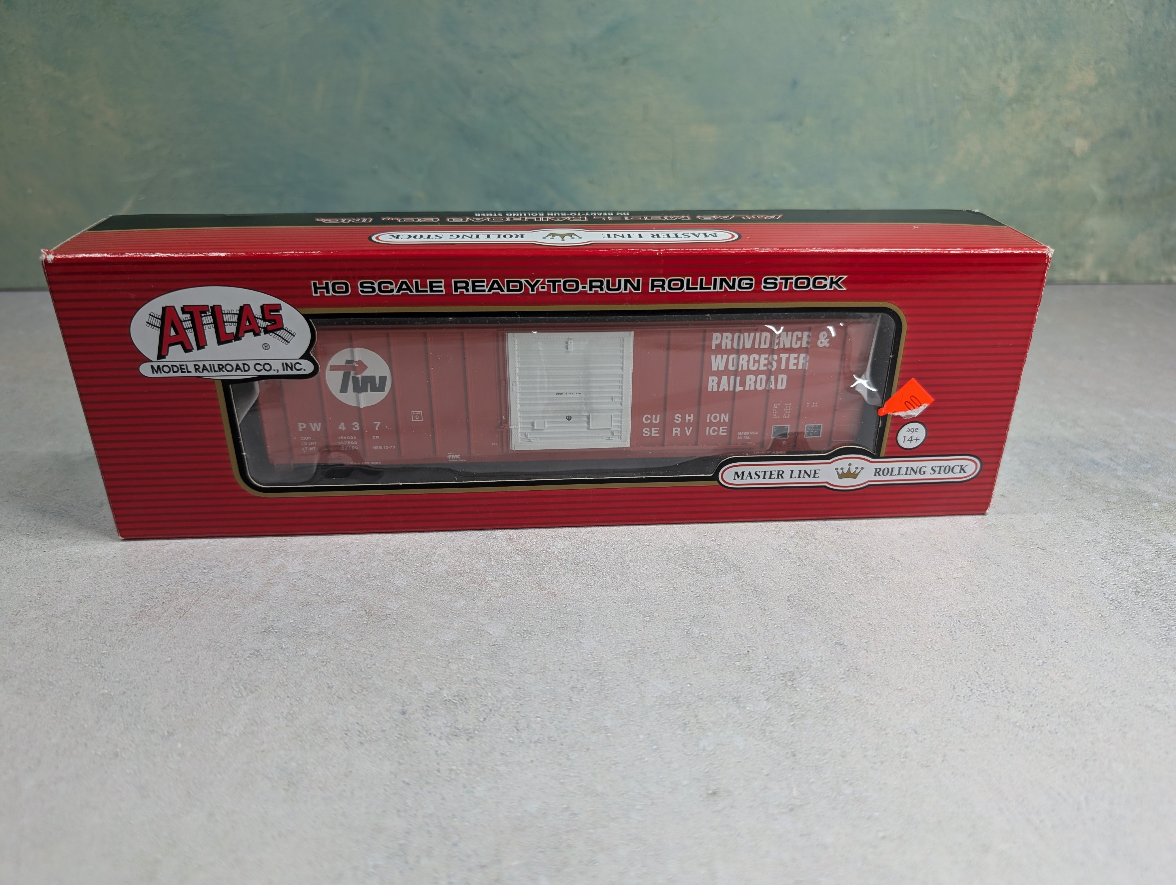 Atlas 20003917 HO Scale FMC 5347 SD Box Car Providence and Worcester Railroad PW #437