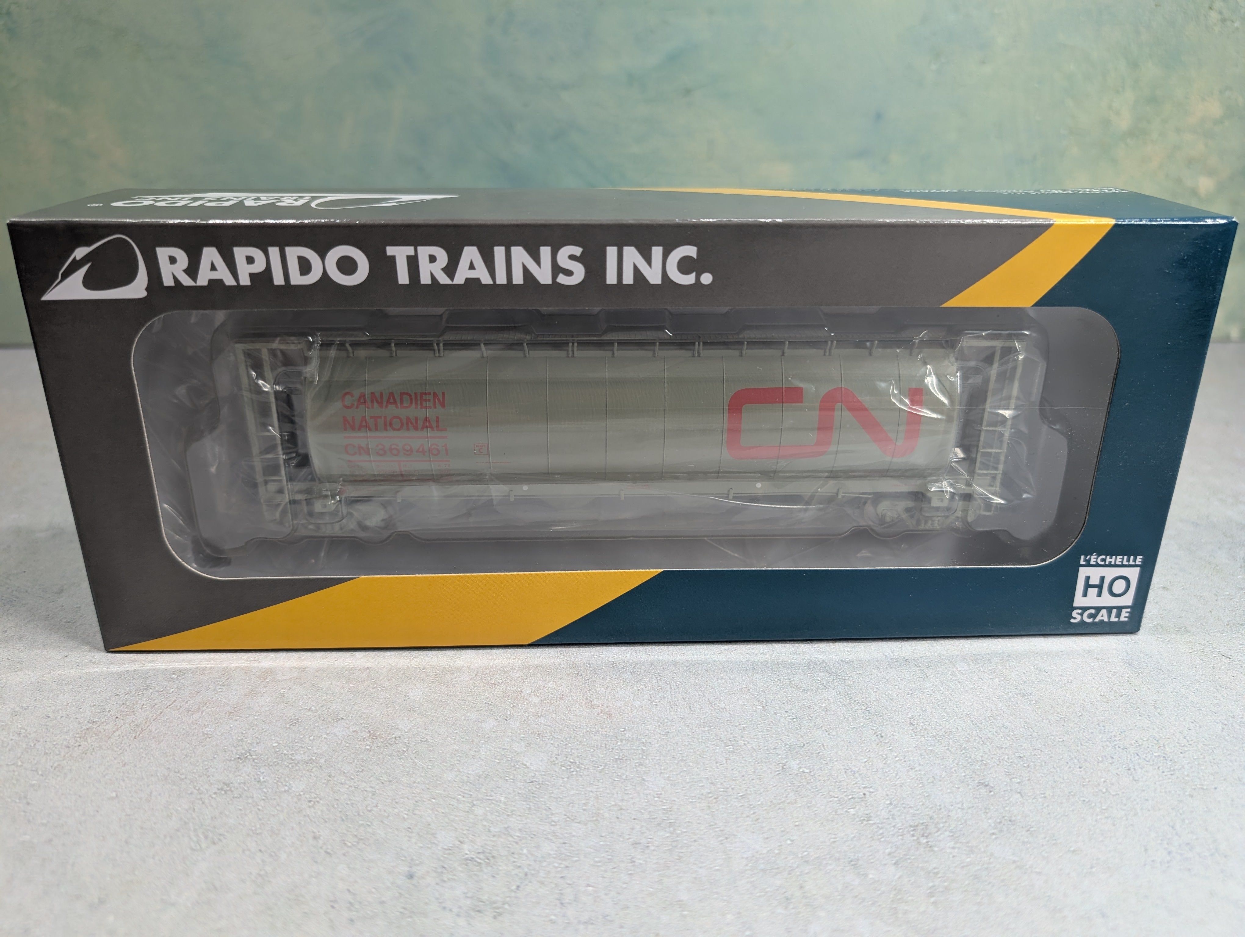 Rapido 127023A HO Scale 3800 CU FT Hopper Canadian National CN #369461 Wet Noodle (Delivery)