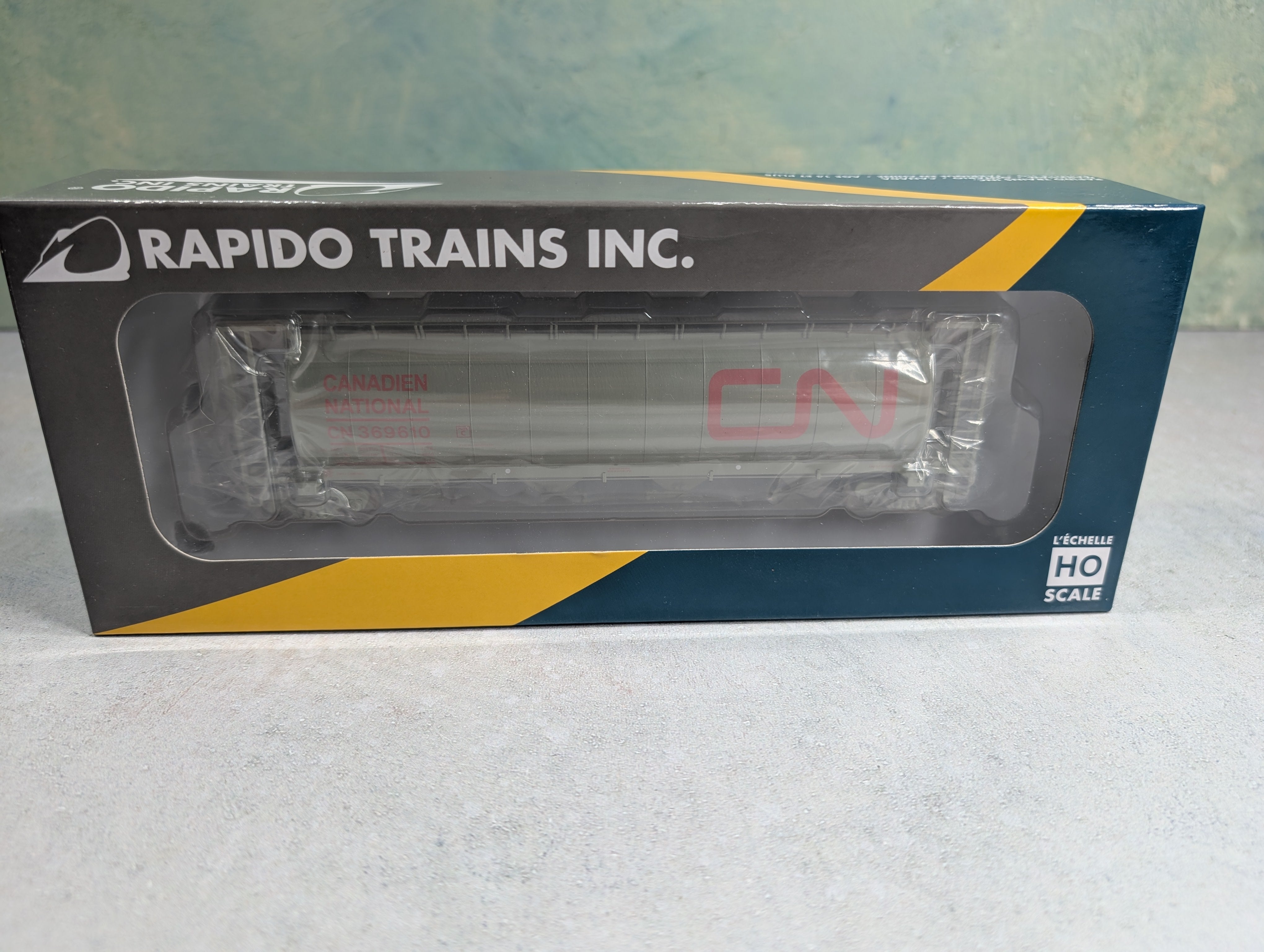 Rapido 127023A HO Scale 3800 CU FT Hopper Canadian National CN #369610 Wet Noodle (Delivery)