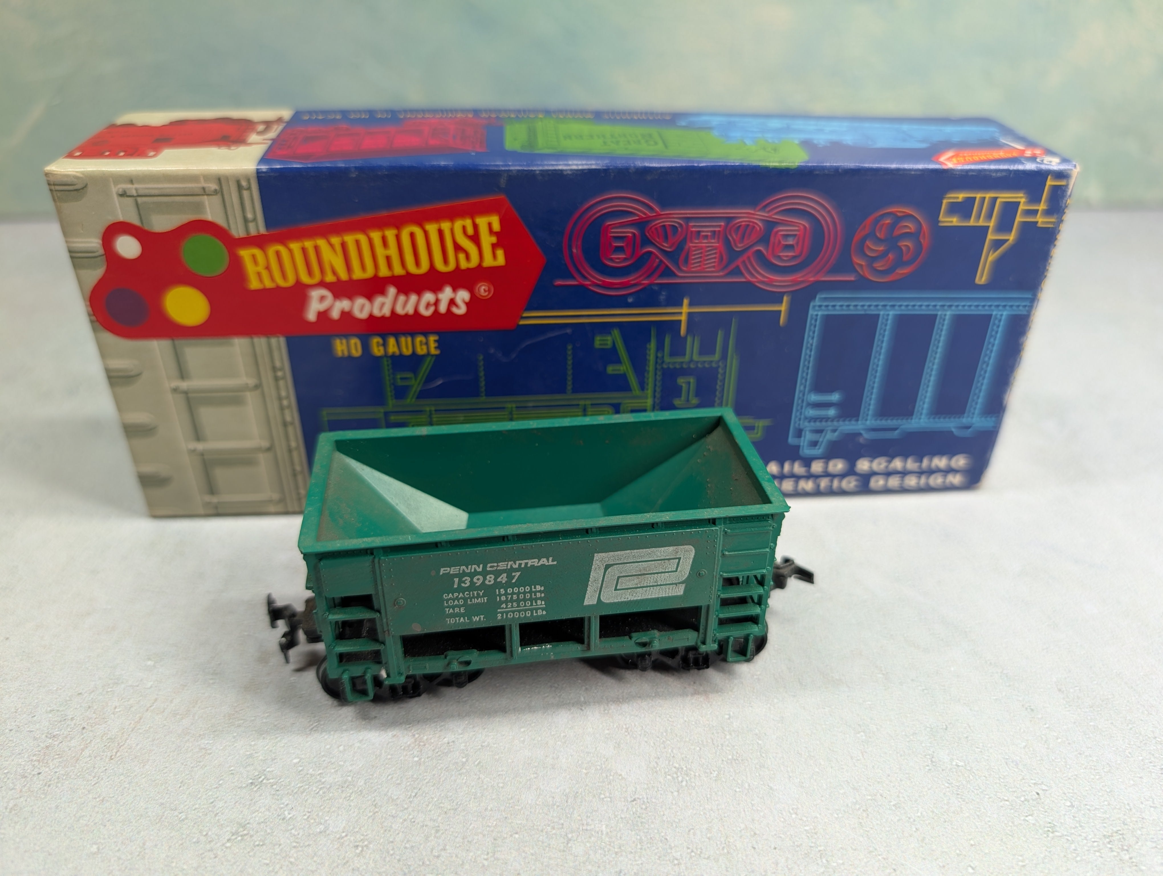USED Roundhouse HO Scale Ore Car Penn Central #139847