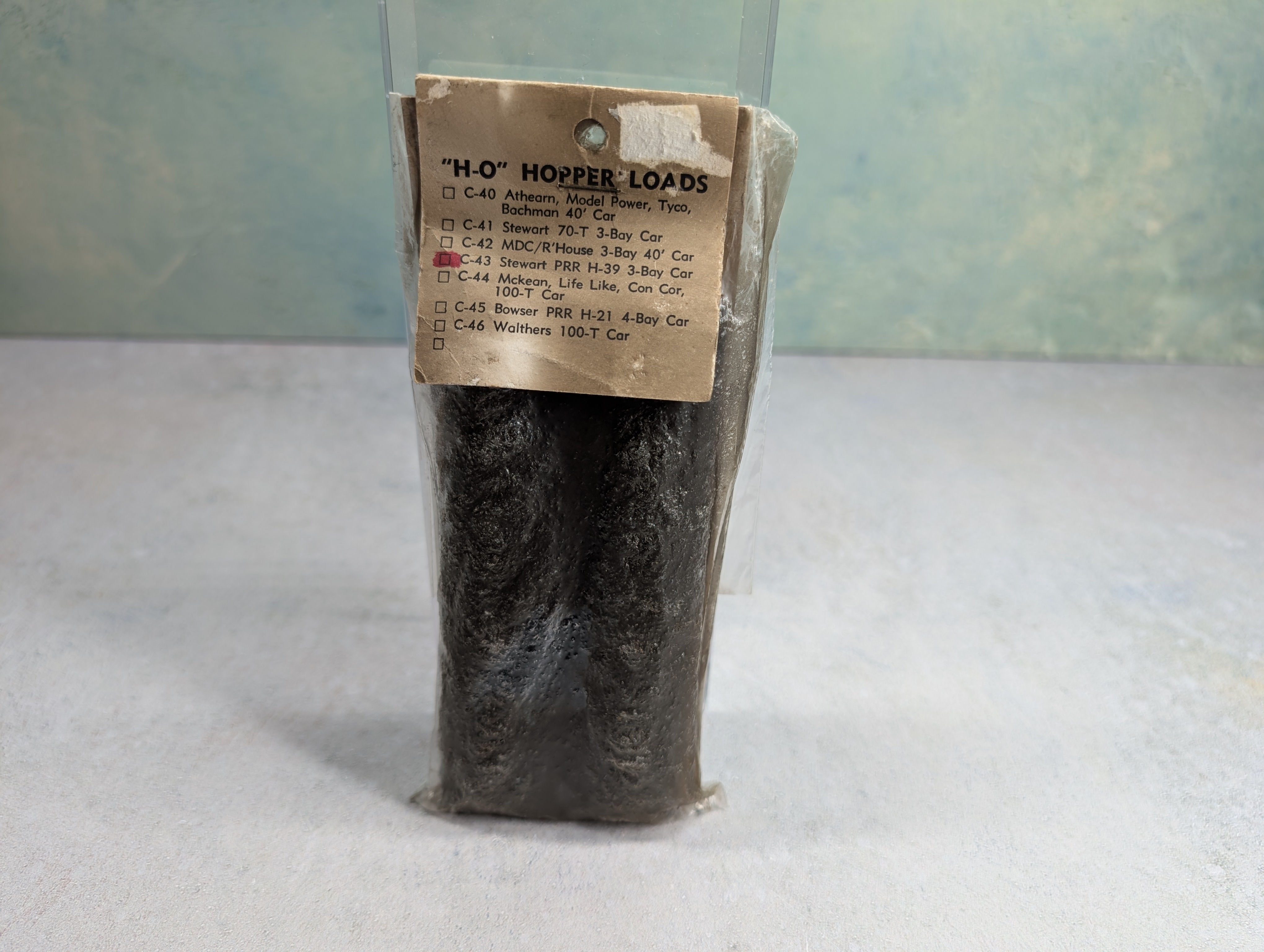 USED Blue Mountain Hobbies C-43 HO Scale Coal Hopper Loads for Stewart PRR H-39 3 Bay Hopper (2 pcs)