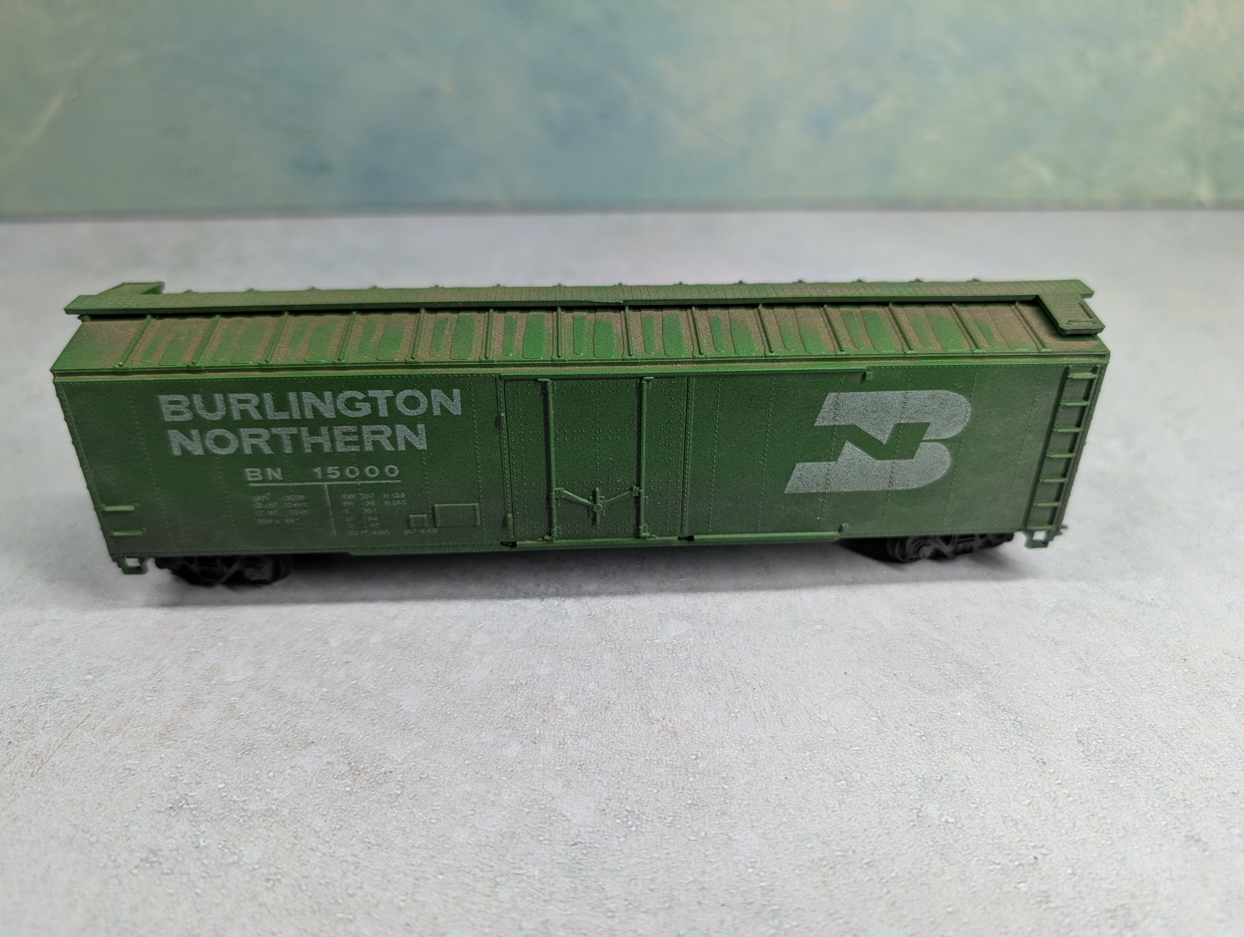 USED HO Scale 50' Box Car Burlington Northern BN #15000 Weathered