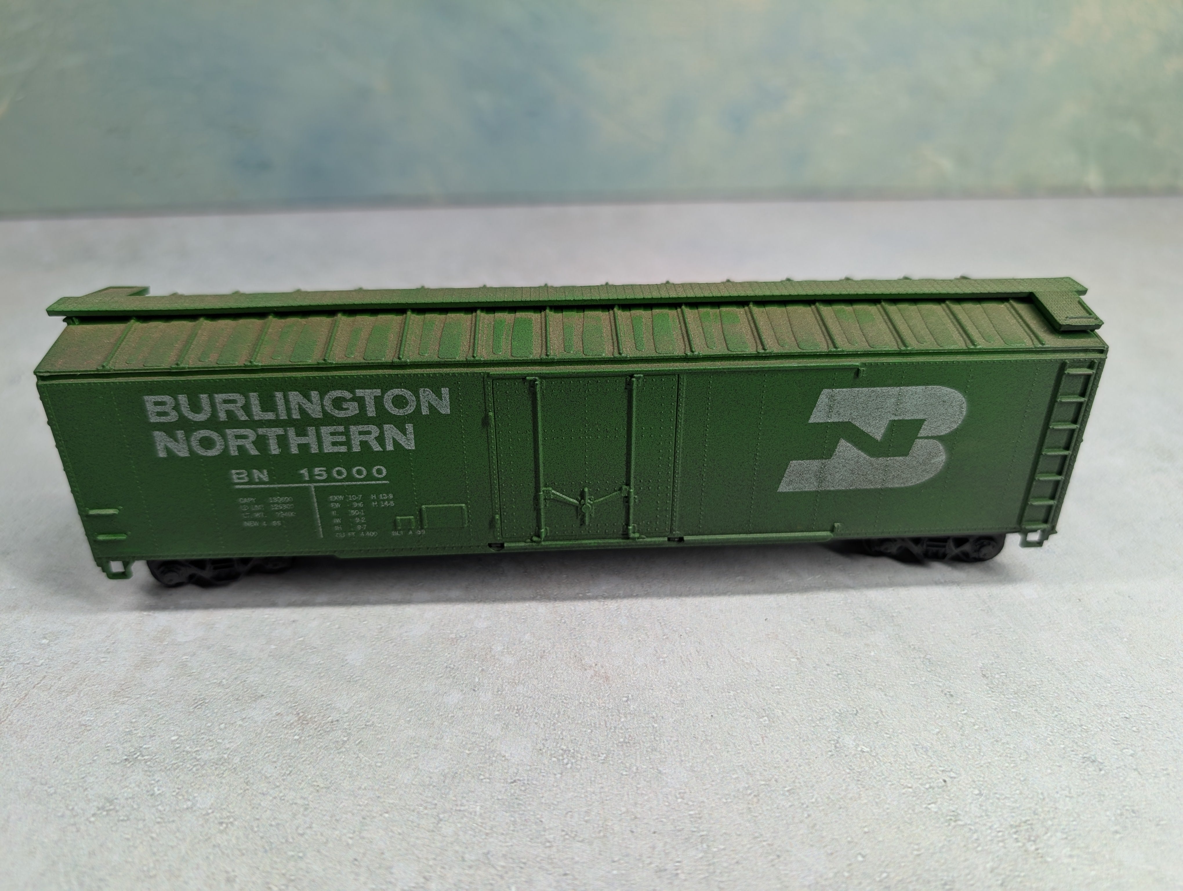 USED HO Scale 50' Box Car Burlington Northern BN #15000 Weathered
