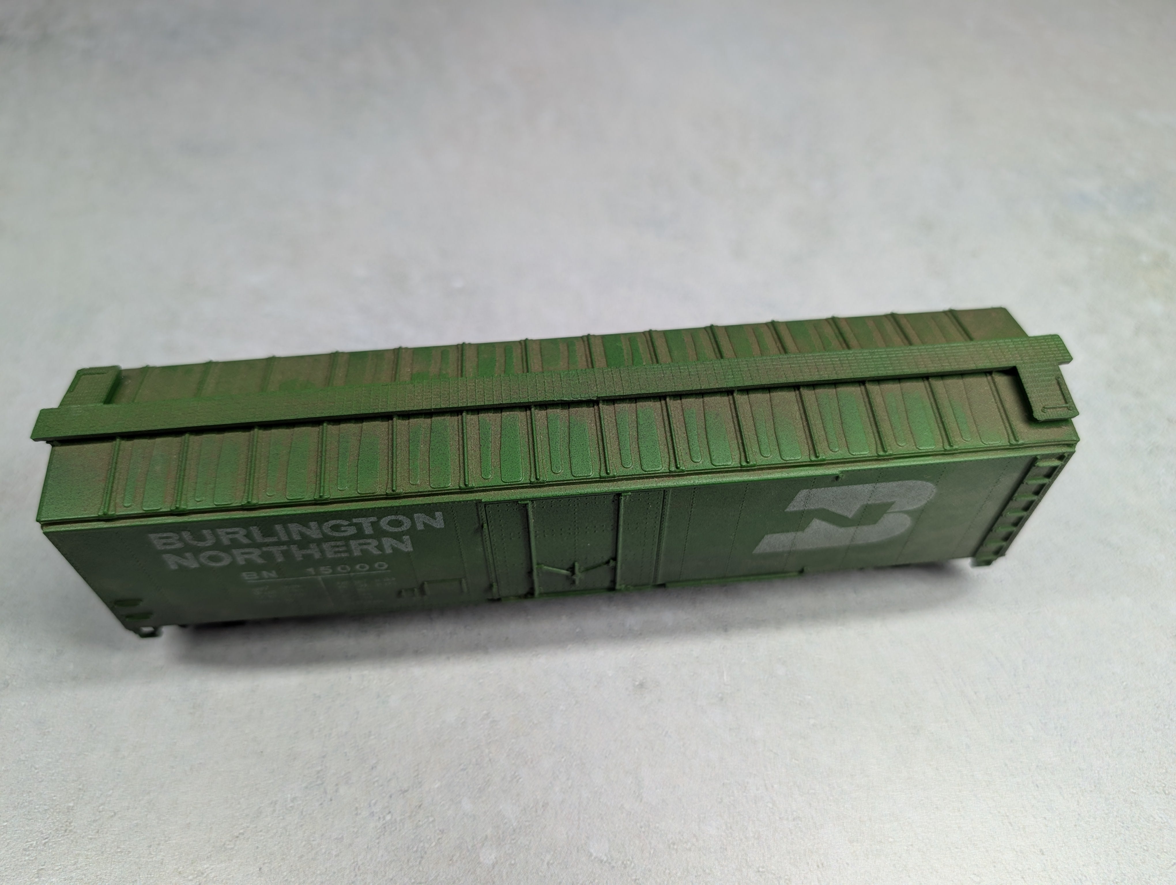 USED HO Scale 50' Box Car Burlington Northern BN #15000 Weathered