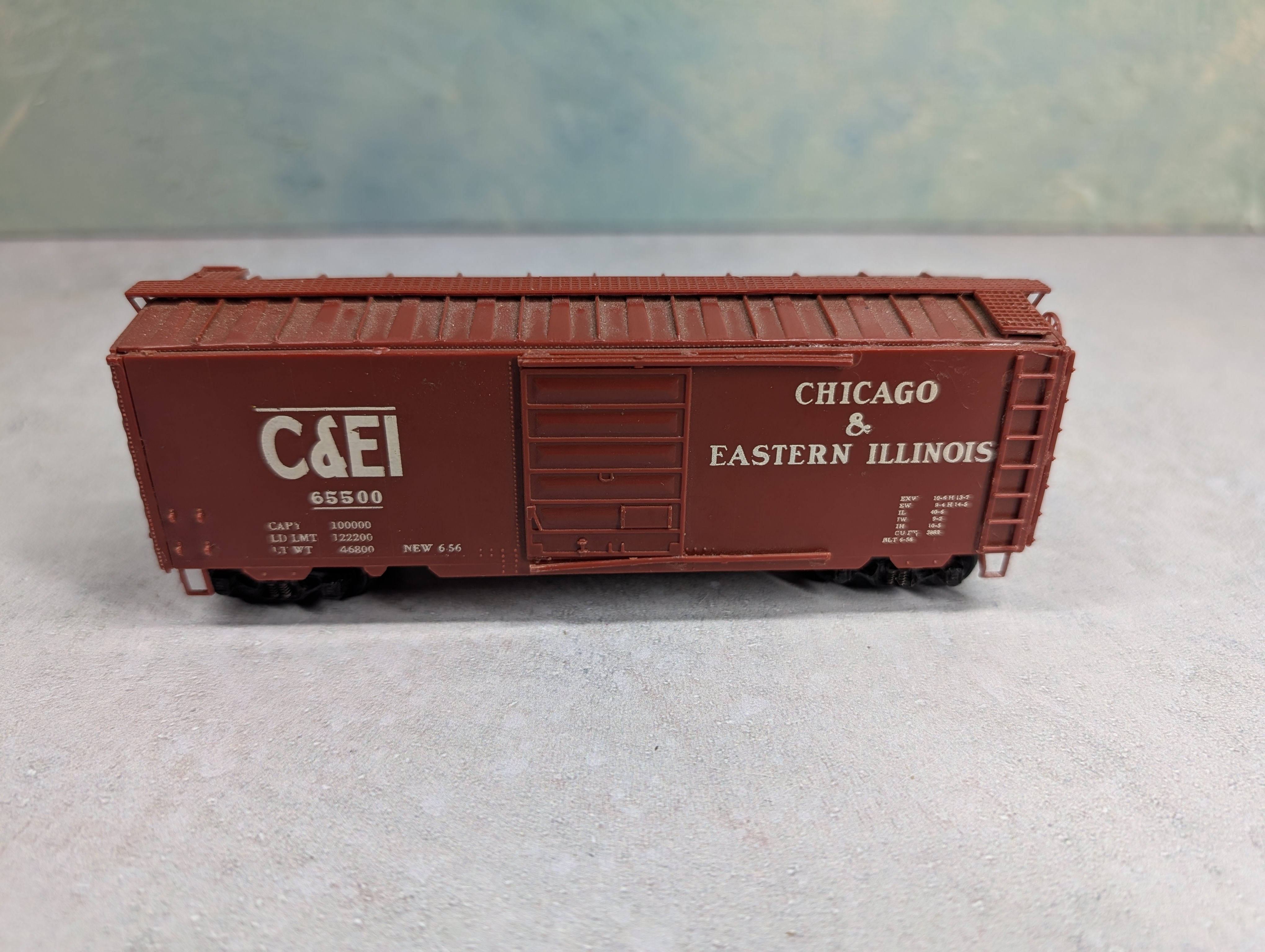 USED Kurtz Kraft HO Scale 40' Box Car Chicago and Eastern Illinois C&EI #65500