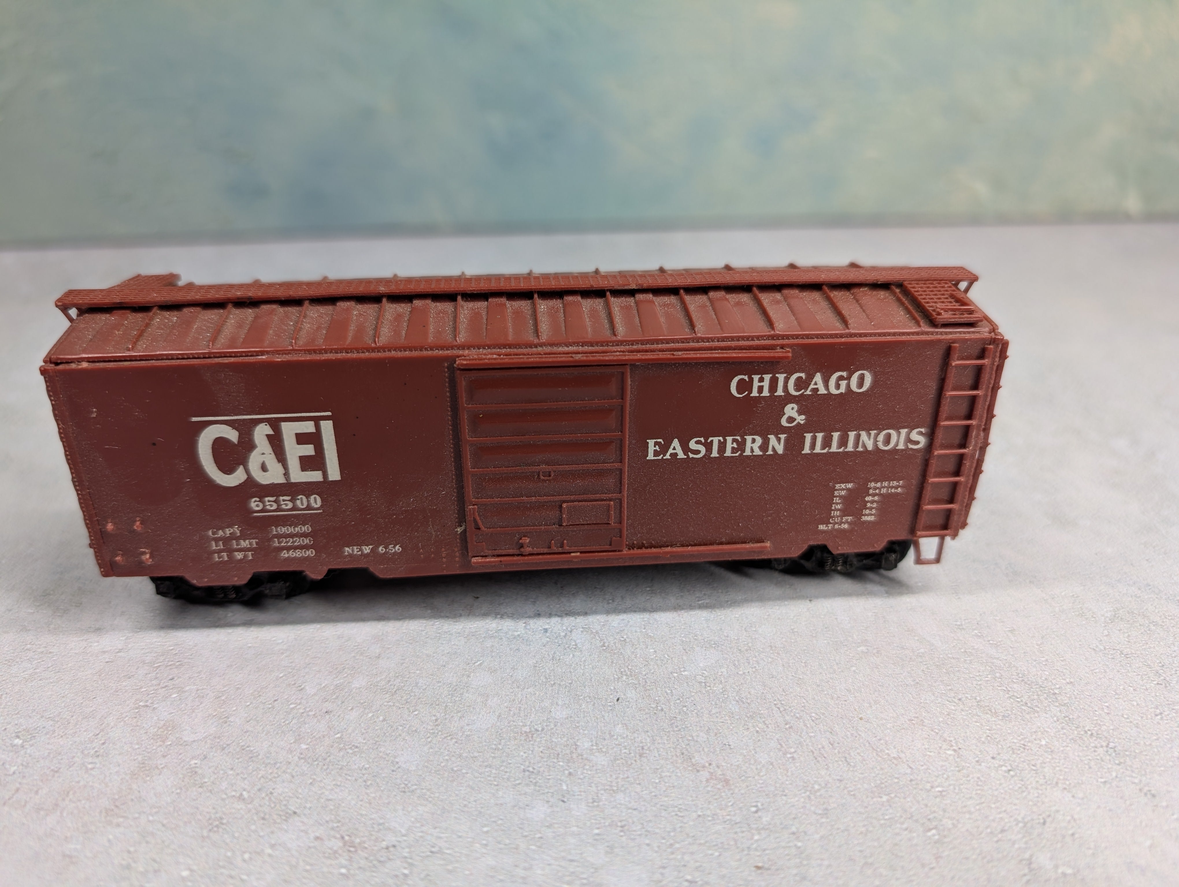 USED Kurtz Kraft HO Scale 40' Box Car Chicago and Eastern Illinois C&EI #65500