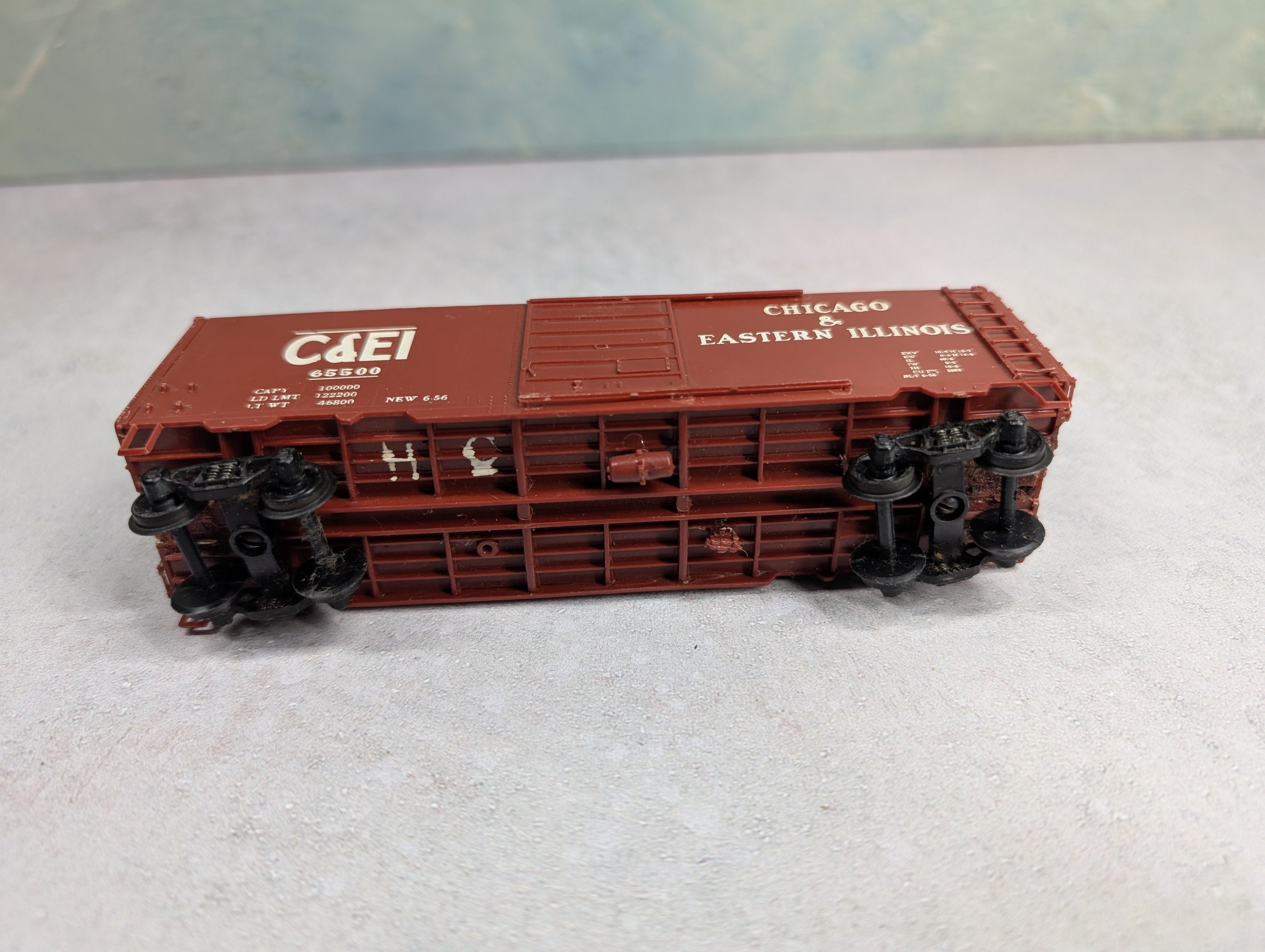 USED Kurtz Kraft HO Scale 40' Box Car Chicago and Eastern Illinois C&EI #65500