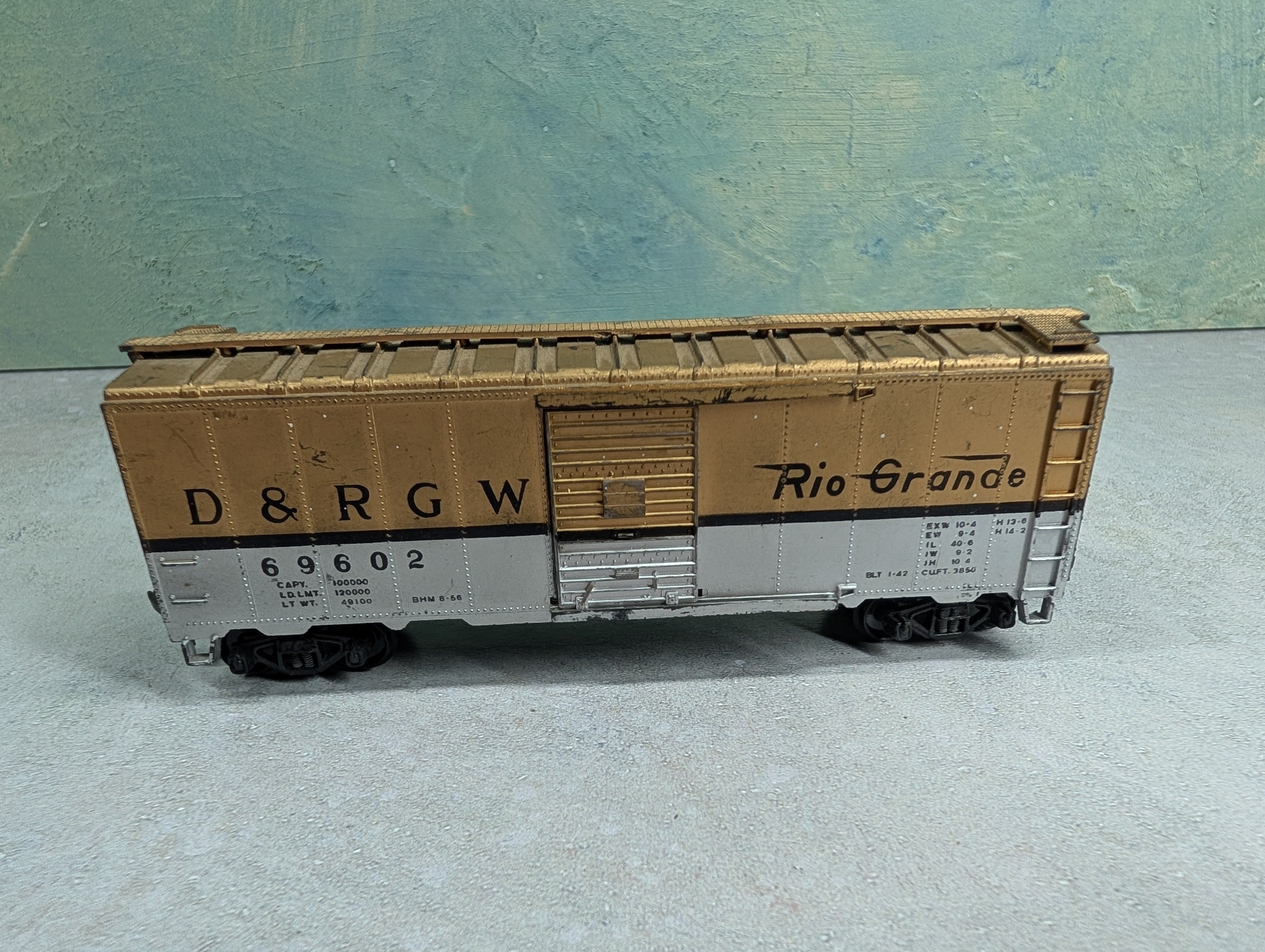 USED Hotco HO Scale 40' Box Car Rio Grande D&RGW #69602