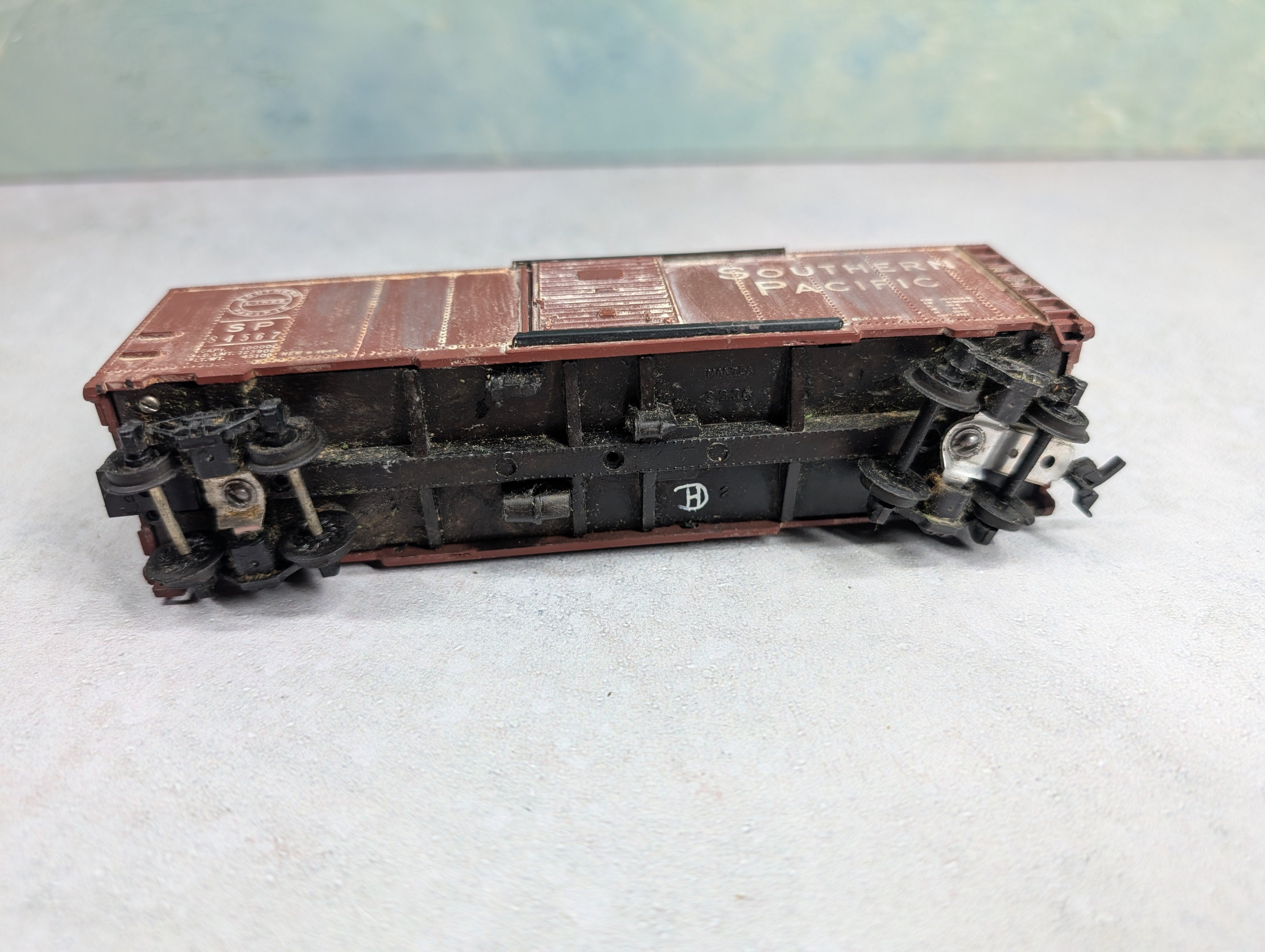 USED Mantua HO Scale 40' Box Car Southern Pacific SP #84567 Weathered