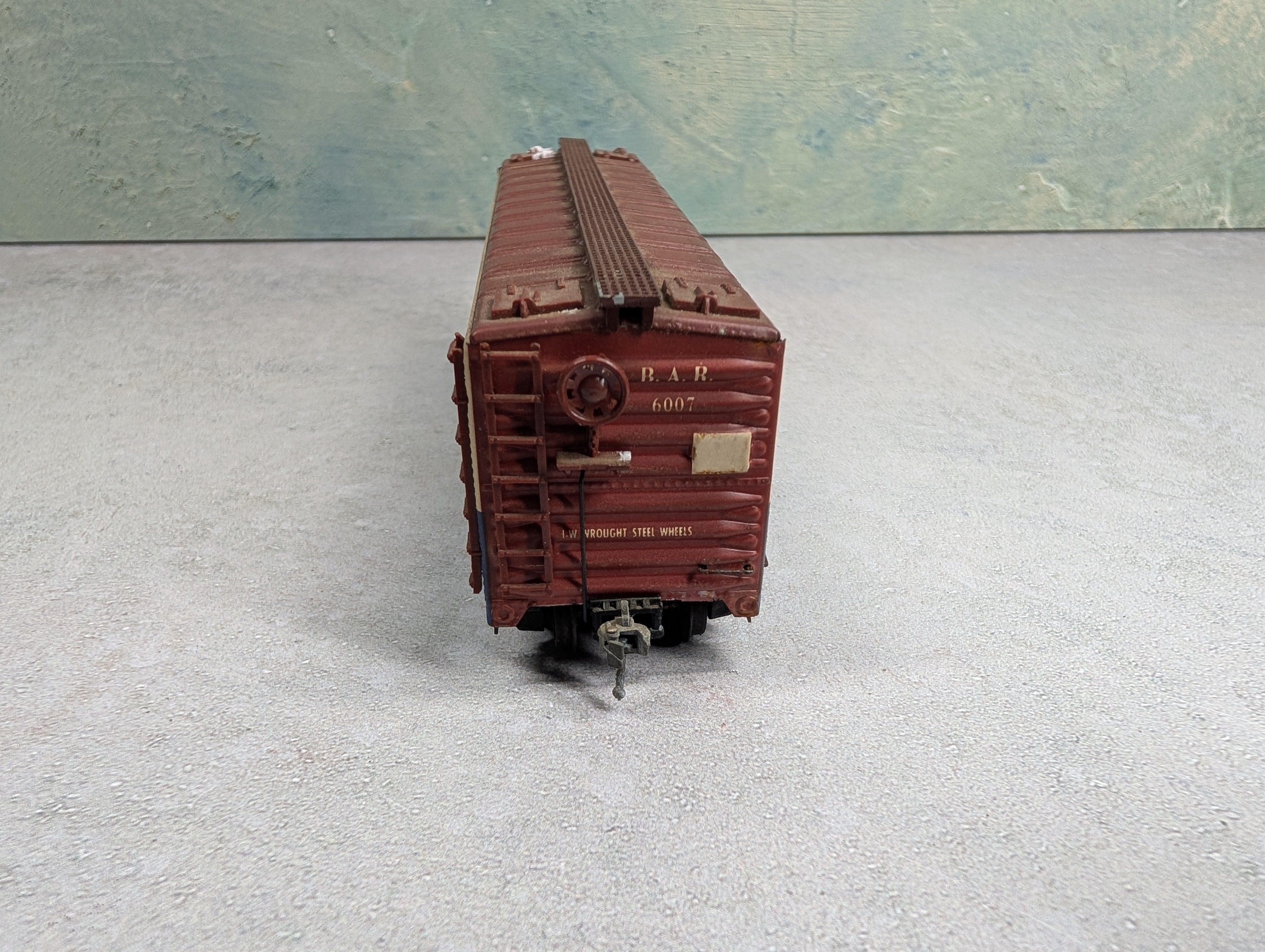 USED Varney HO Scale 40' Reefer Box Car Metal Bangor & Aroostook BAR #6007