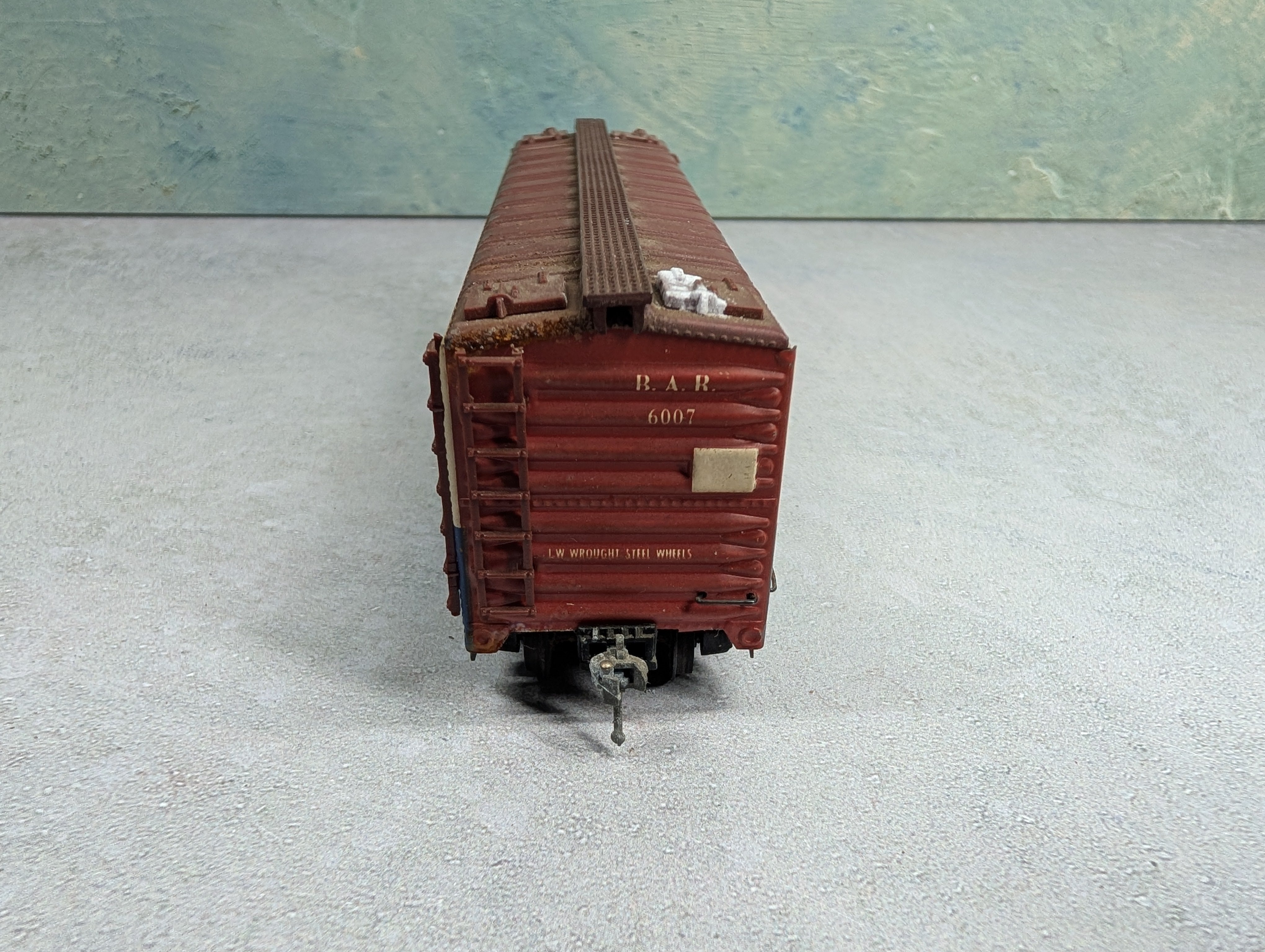 USED Varney HO Scale 40' Reefer Box Car Metal Bangor & Aroostook BAR #6007