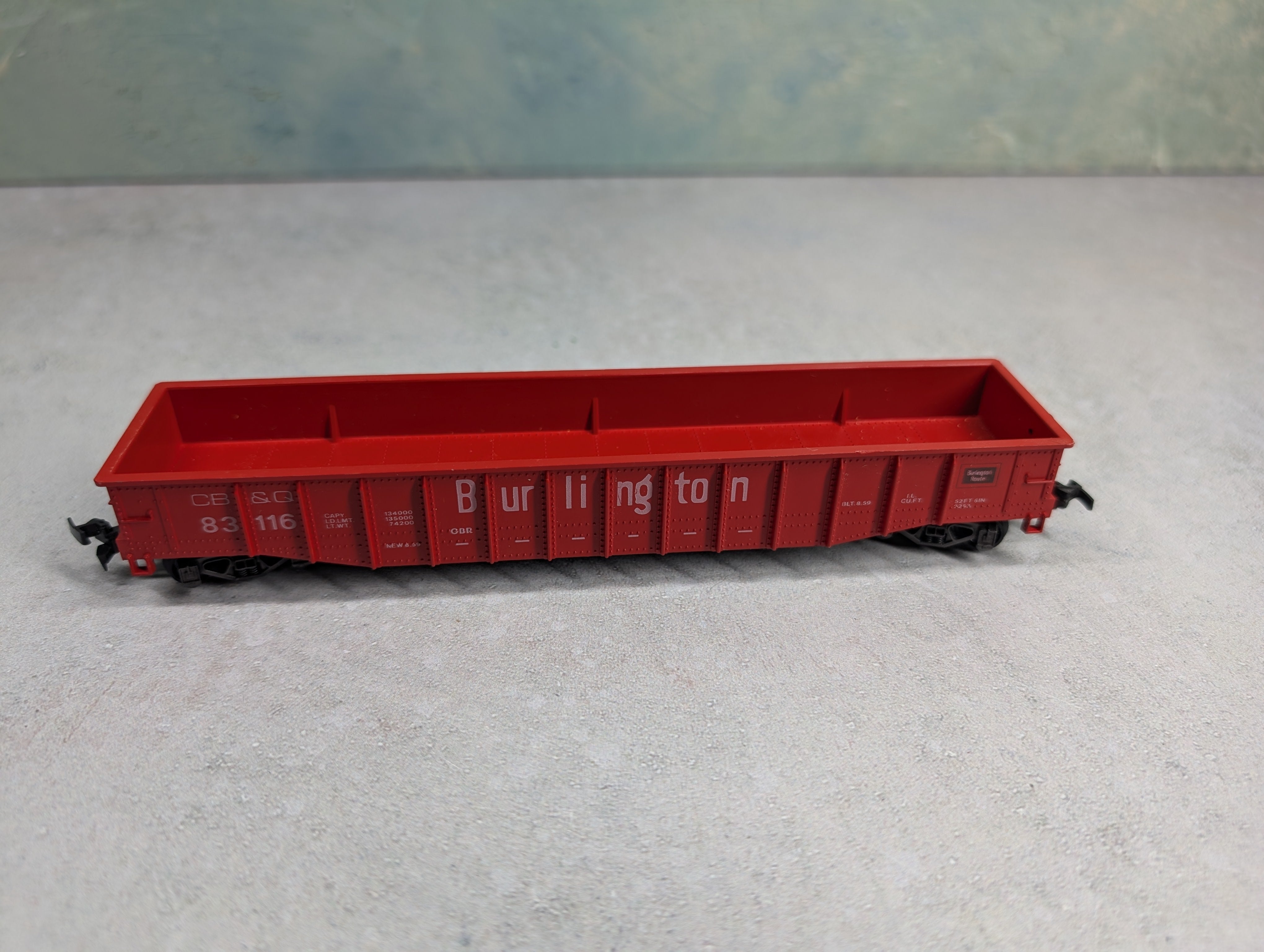 USED Lima HO Scale Gondola Burlington CB&Q #83116