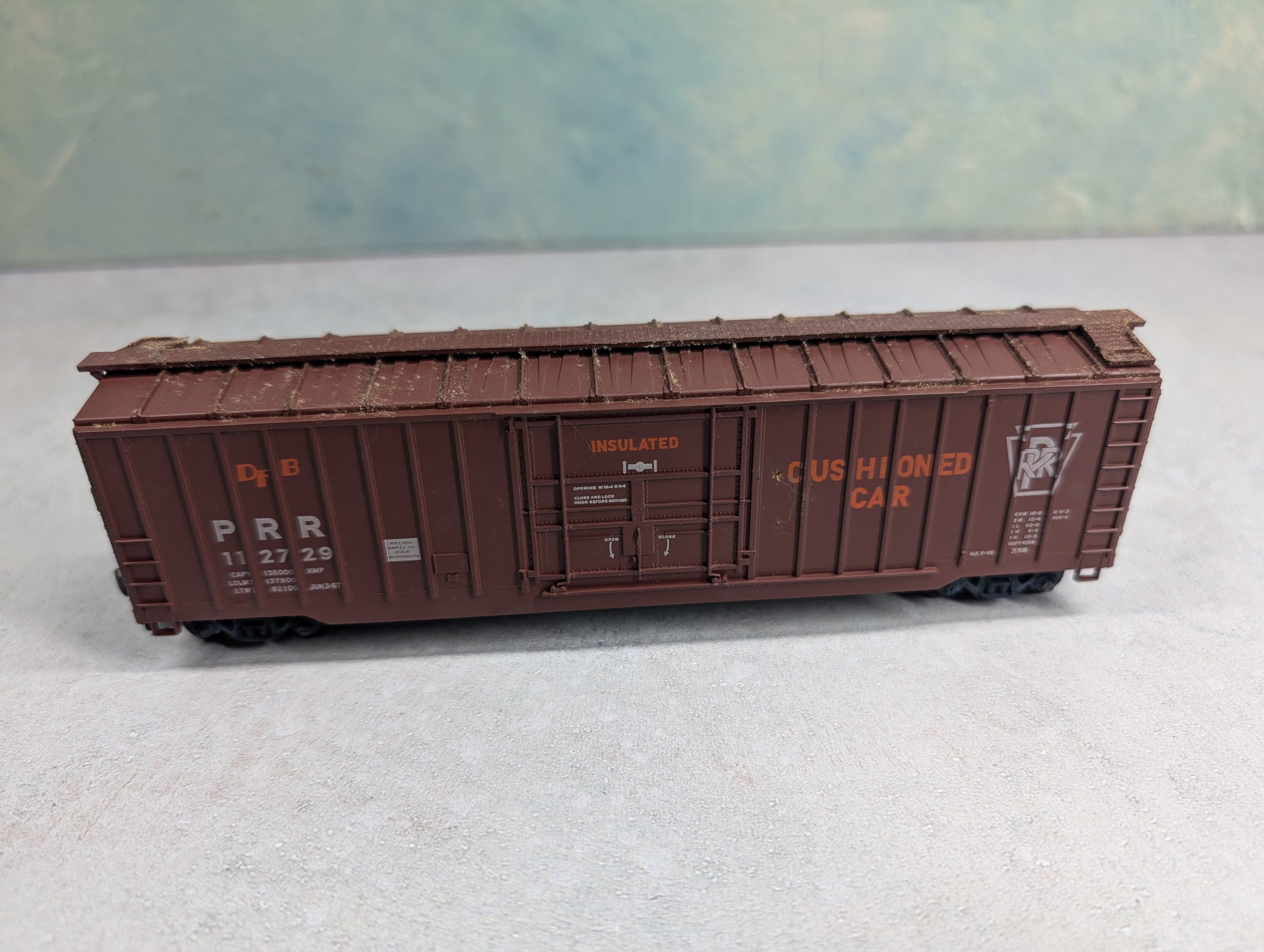 USED Athearn HO Scale 50' Cushioned Box Car Pennsylvania PRR #112729