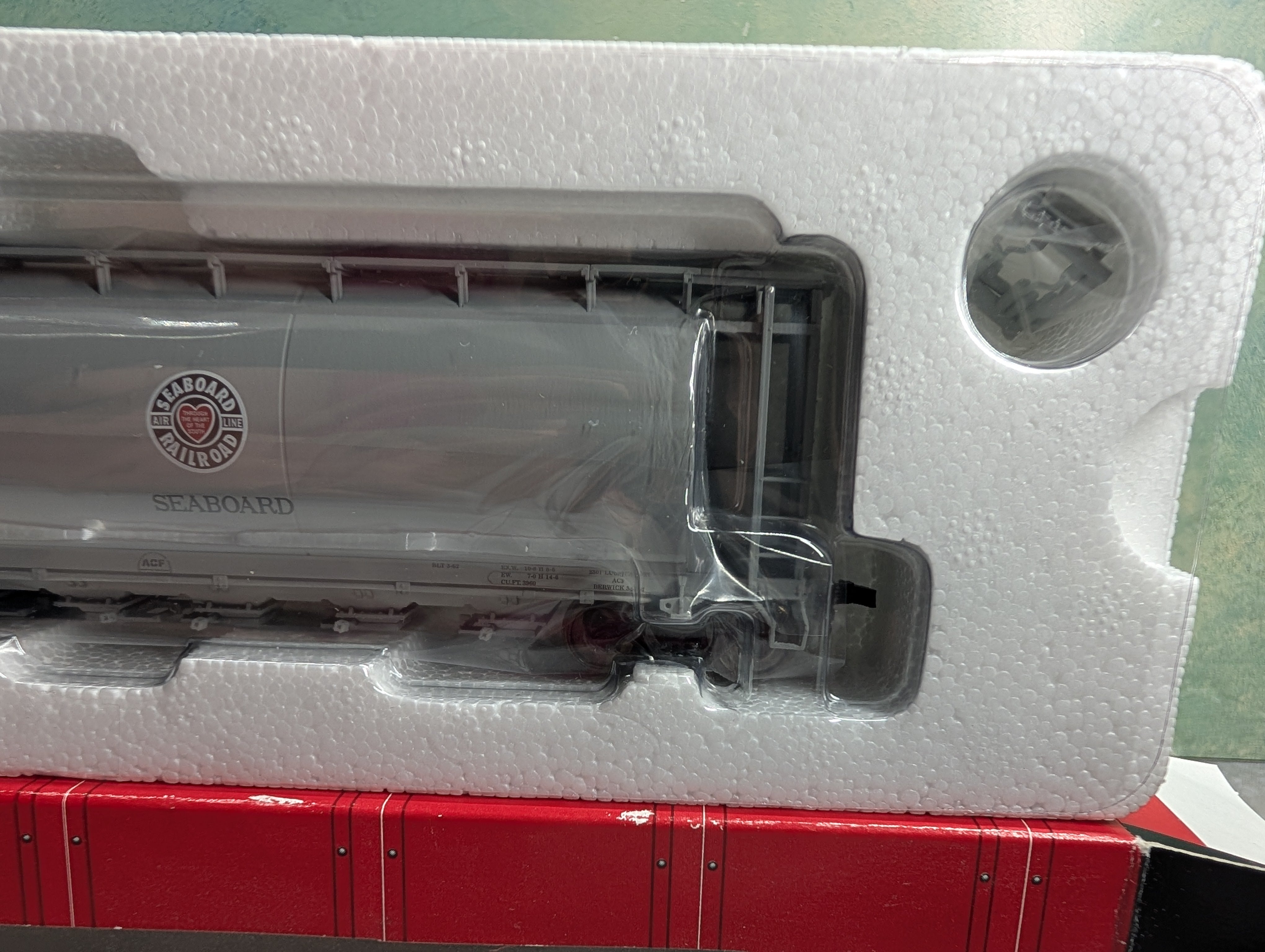 USED Atlas 20090 HO Scale ACF 6 Bay Cylindrical Hopper Seaboard Air Line SAL #35801