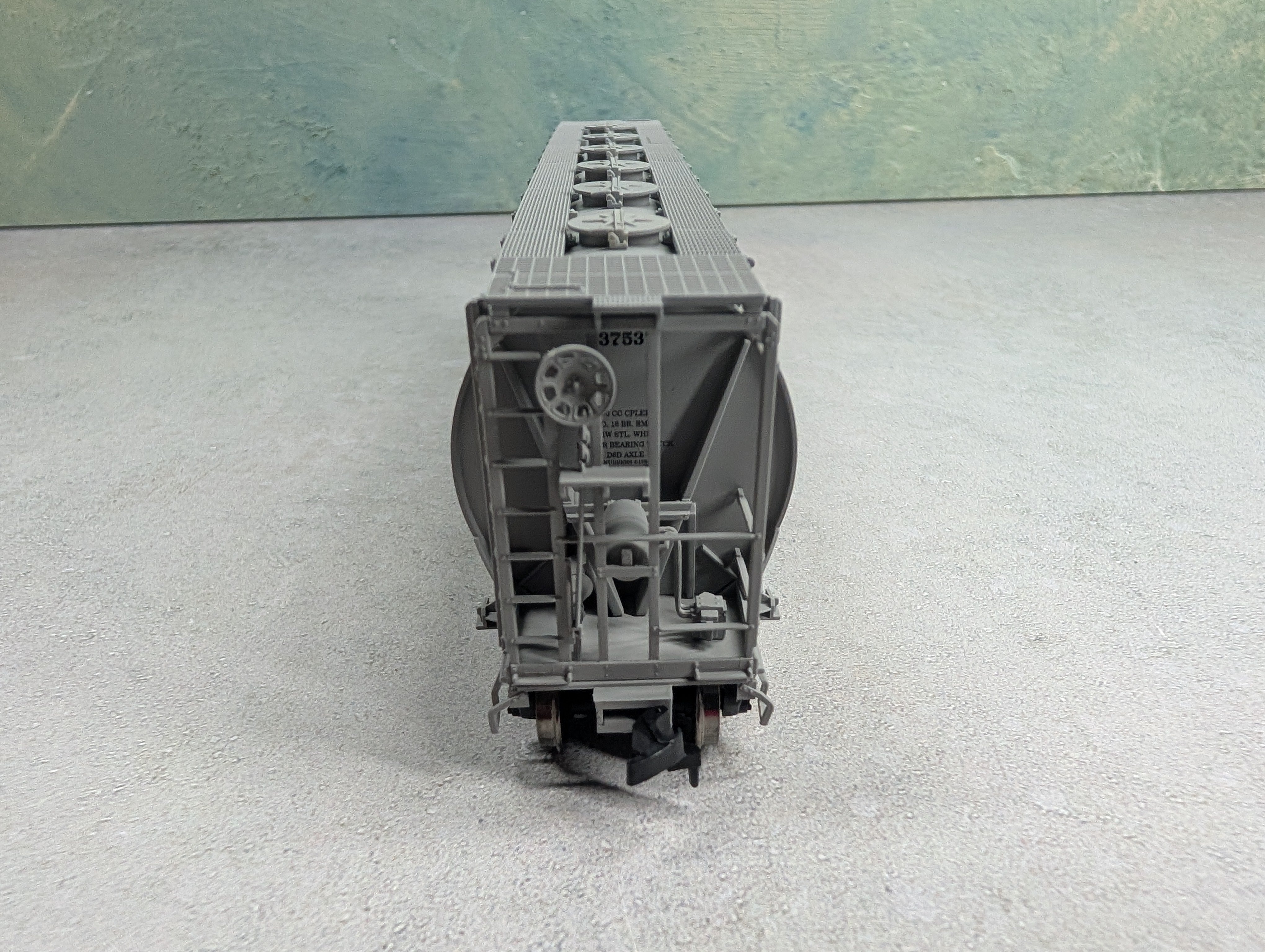 USED Atlas 11355 HO Scale ACF 3 Bay Cylindrical Hopper Baltimore and Ohio B&O #837537