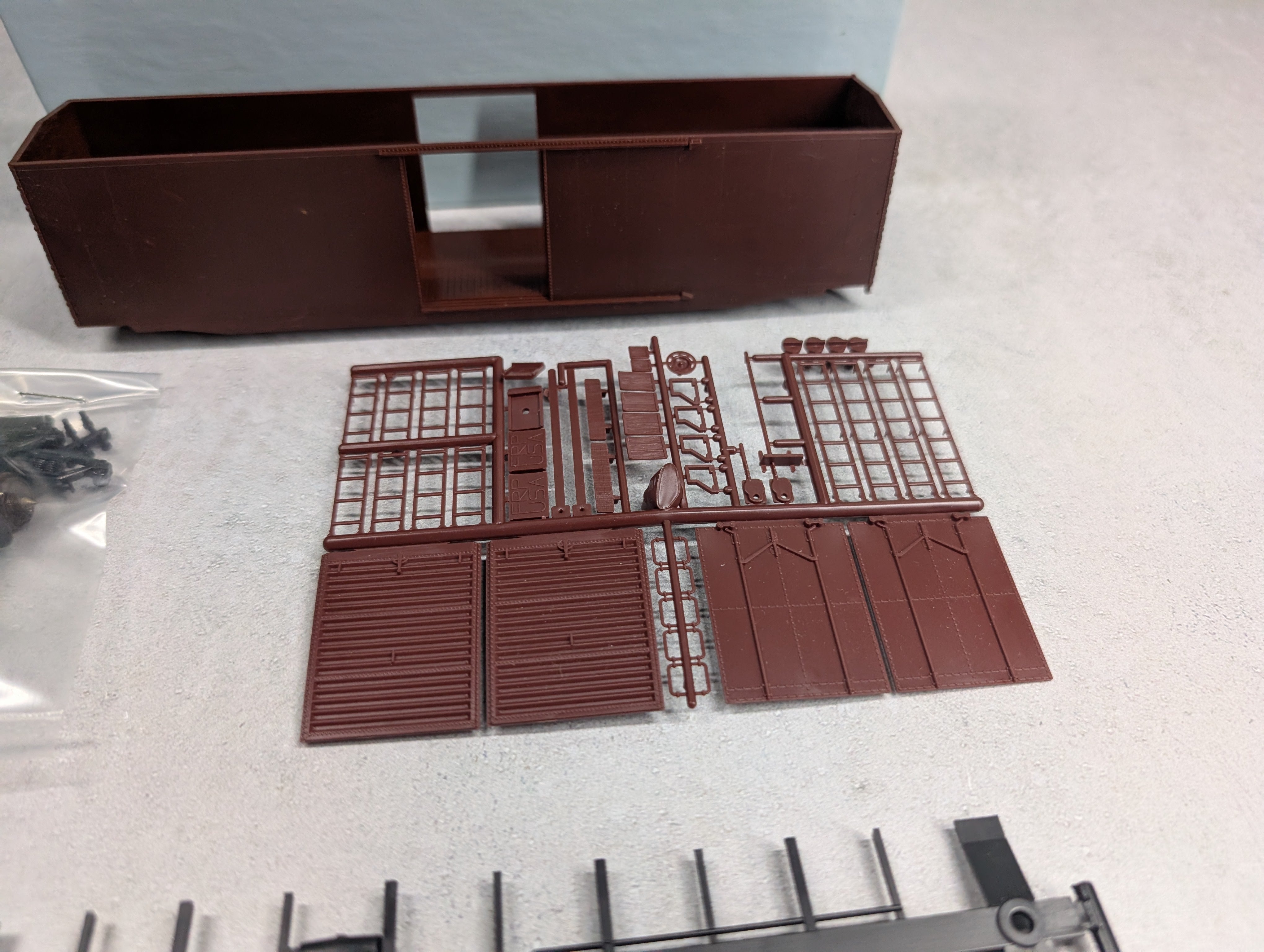 USED Front Range Products HO Scale 50' ACF Box Car Undecorated KIT