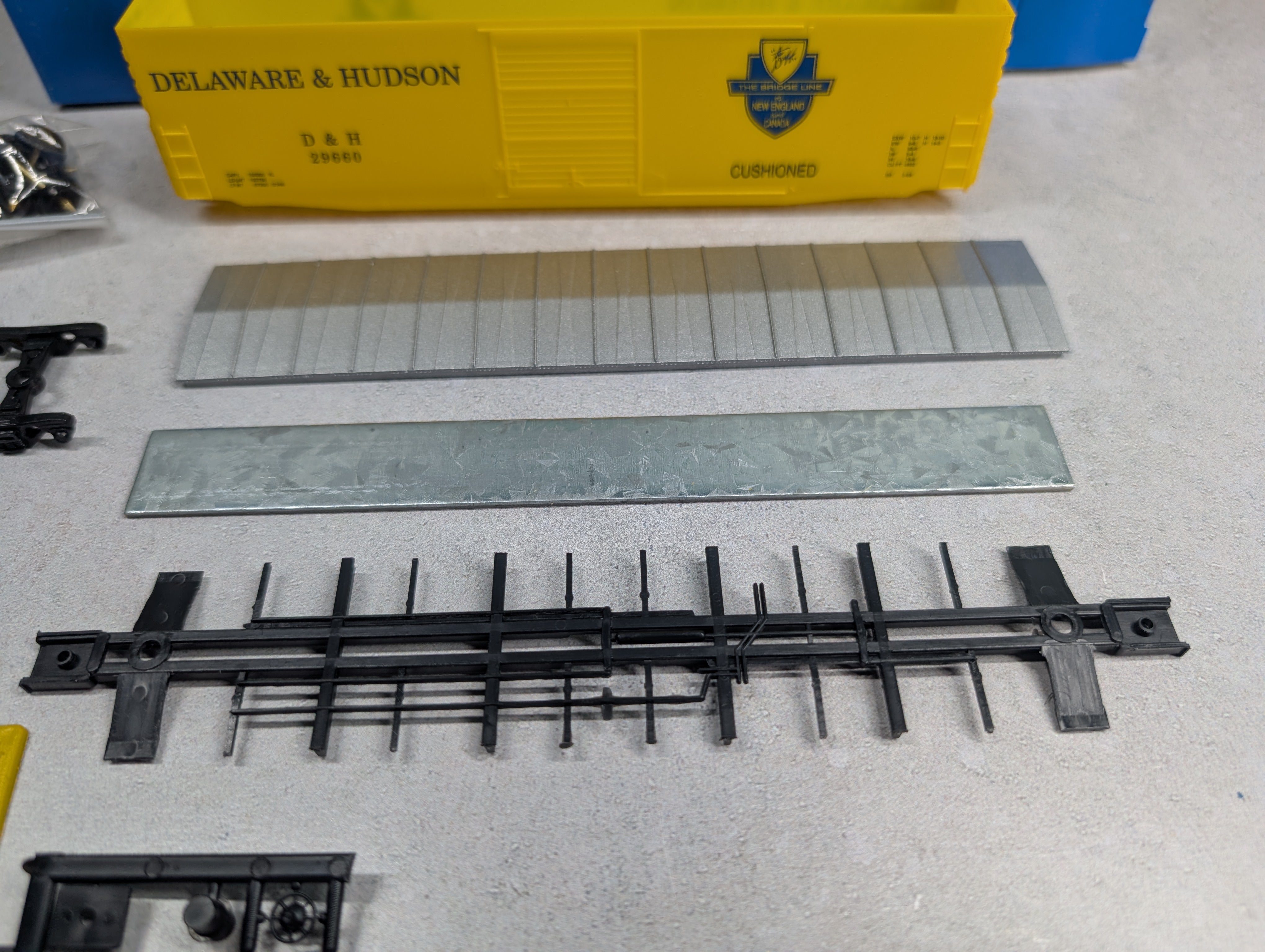 USED E&C Shops HO Scale 50' PS-1 Box Car Delaware and Hudson D&H #29660 KIT