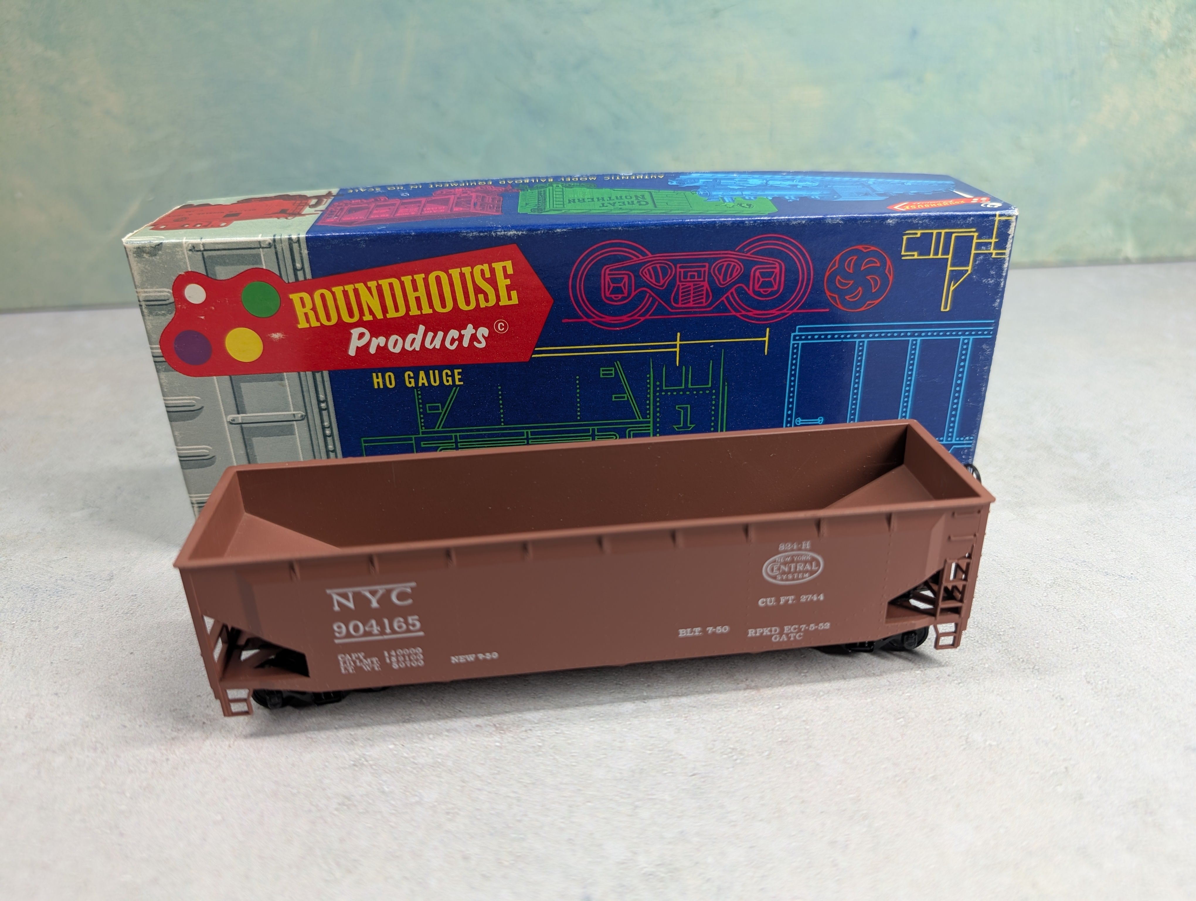 USED Roundhouse HO Scale 3 Bay Offset Offer New York Central NYC #904165