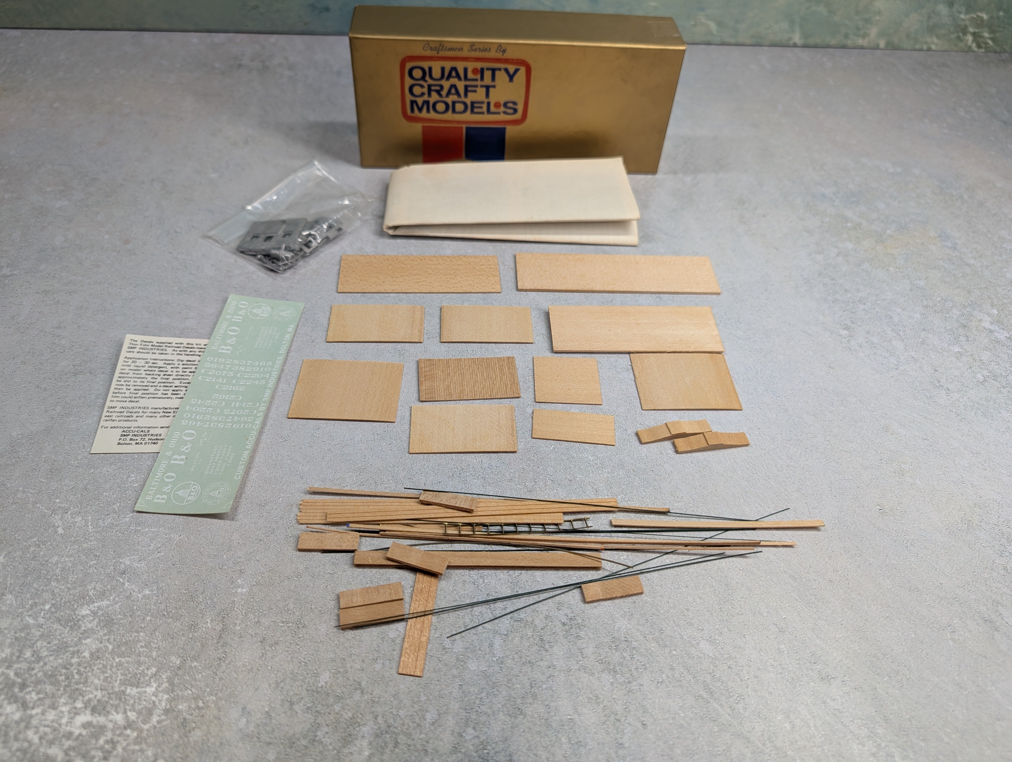 USED Quality Craft 332 HO Scale I-5 Caboose Baltimore and Ohio KIT