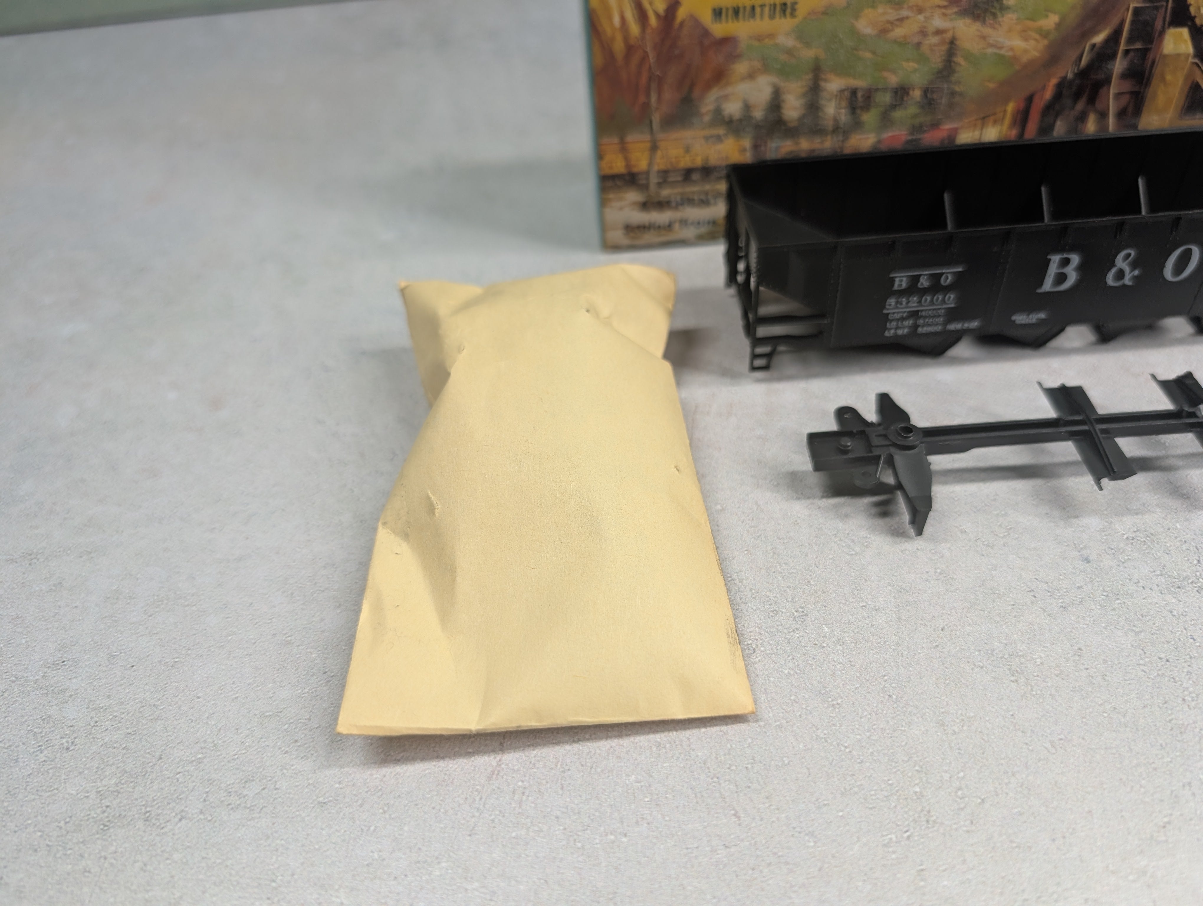 USED Athearn 1753 HO Scale 70 Ton Quad Hopper Baltimore and Ohio B&O #532000 KIT